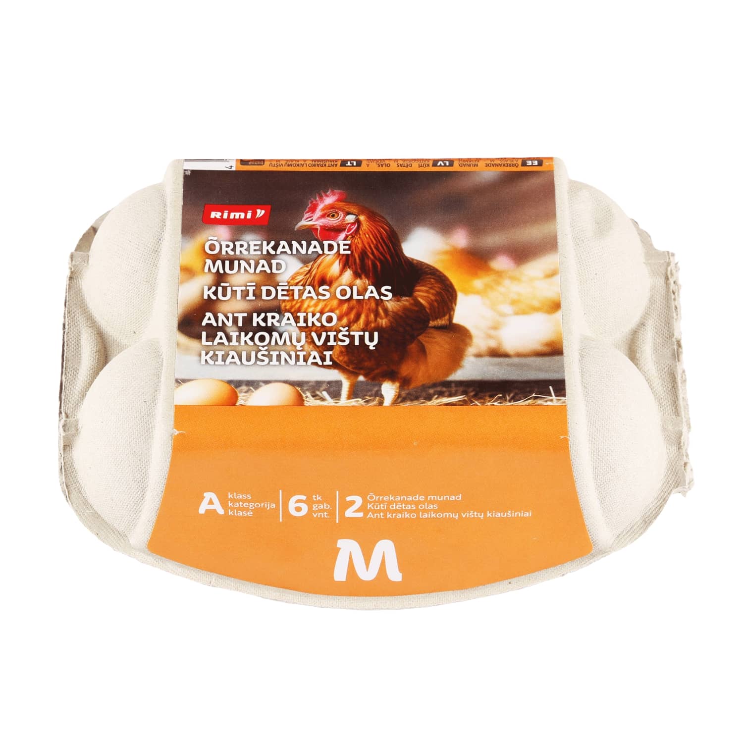 Ant kraiko laik. vištų kiaušin. RIMI, 6 vnt