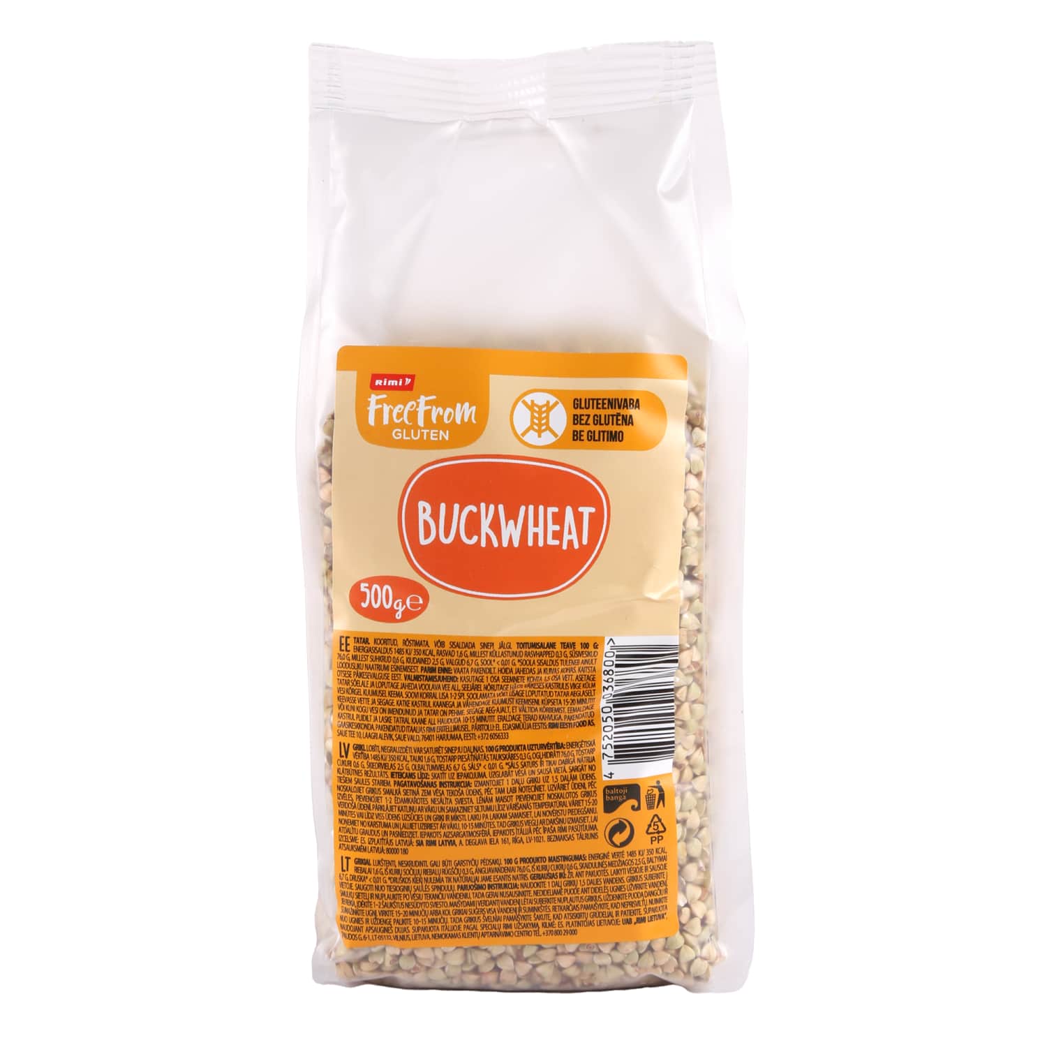 Lukštenti grikiai RIMI FREE FROM, 375 g