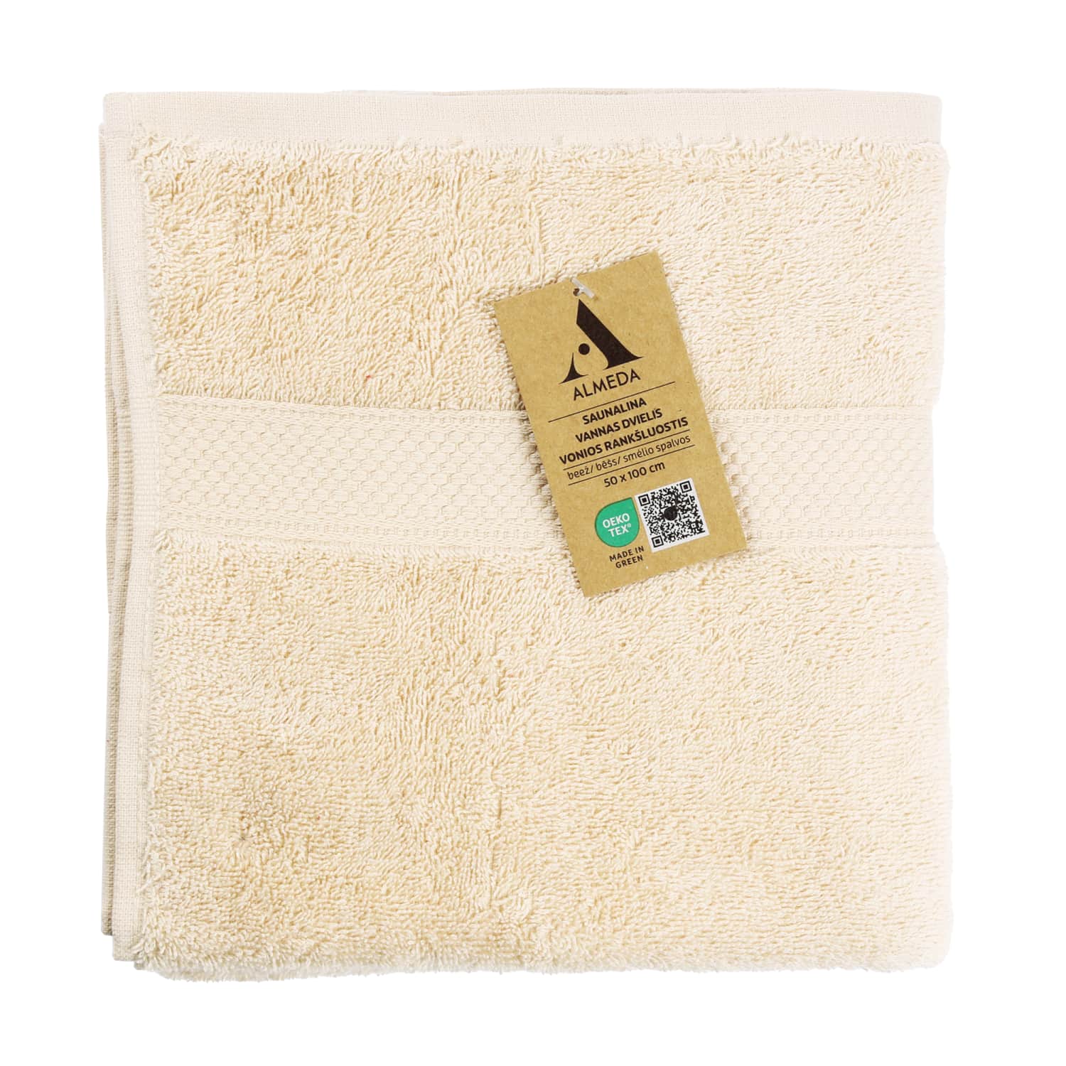Vannirätik Almeda beež 50x100cm