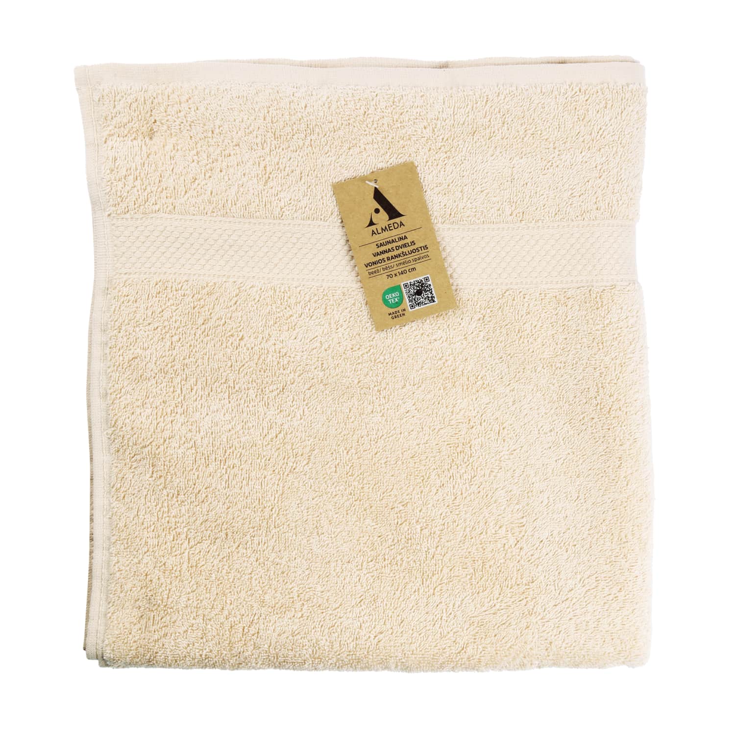 Vannirätik Almeda beež 70x140cm