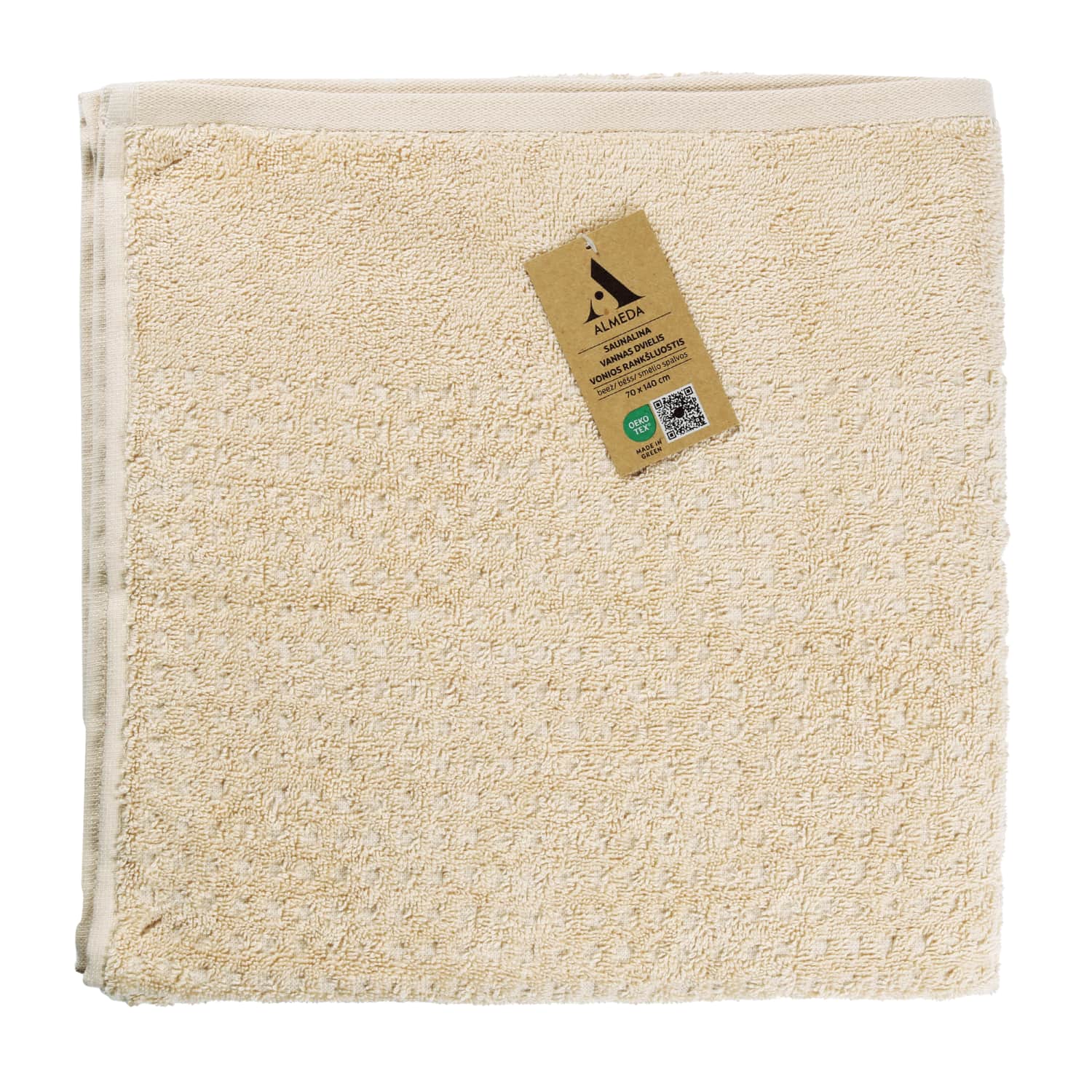 Vannas dvielis Almeda bēšs 70x140cm