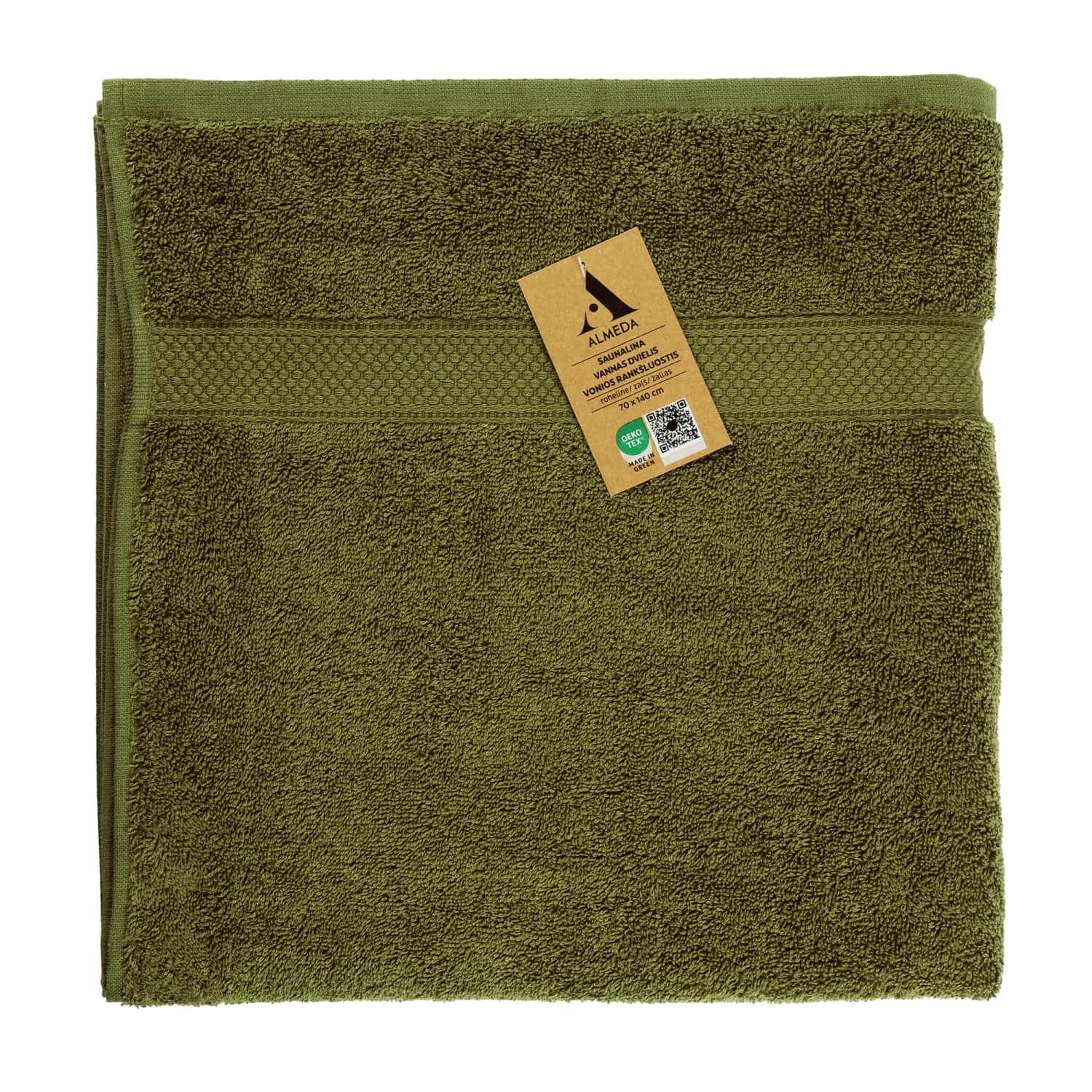 Vannirätik Almeda roheline 70x140cm