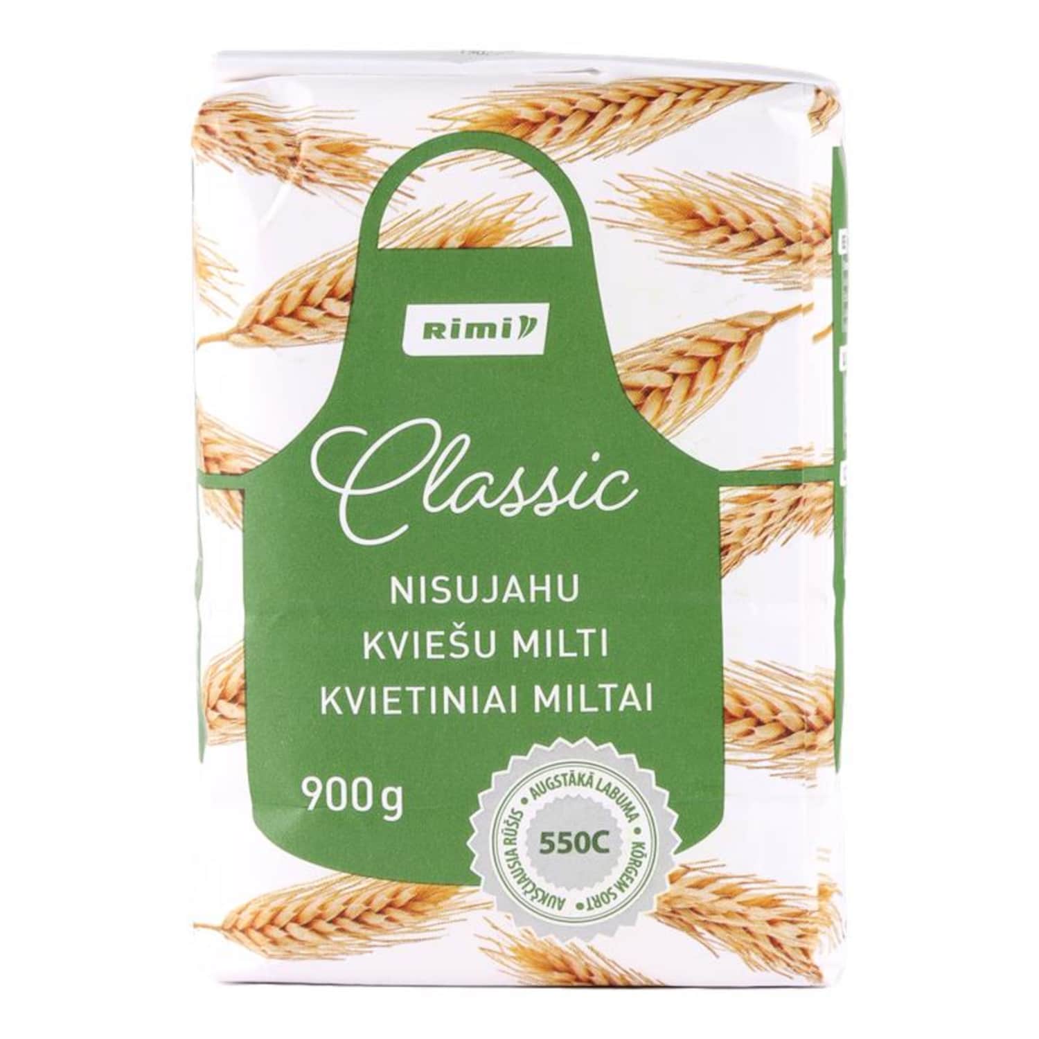 Kvietiniai miltai RIMI, 550C, 900 g
