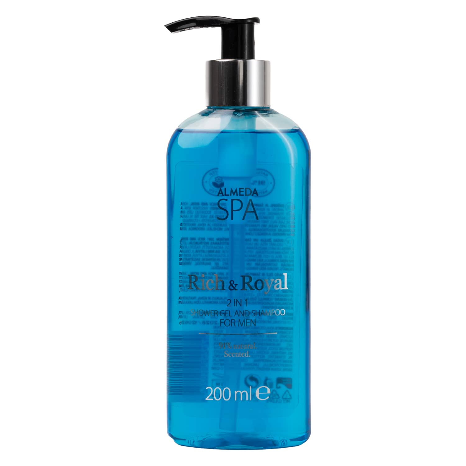 D. želė ir šamp. vyr. ALMEDA SPA 2in1, 200 ml