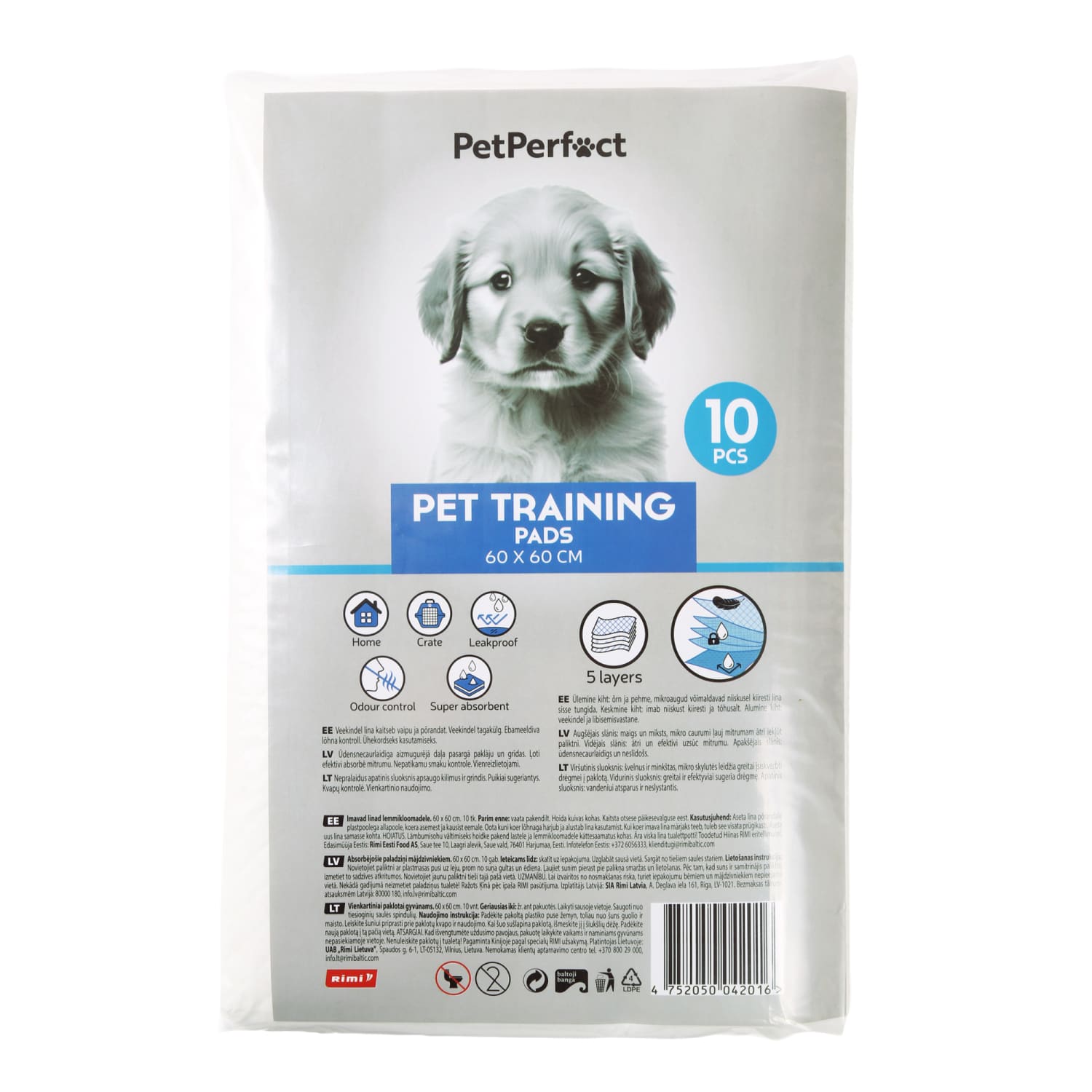 Absorb. pal. PetPerfect mājdz. 60x60cm 10gab.