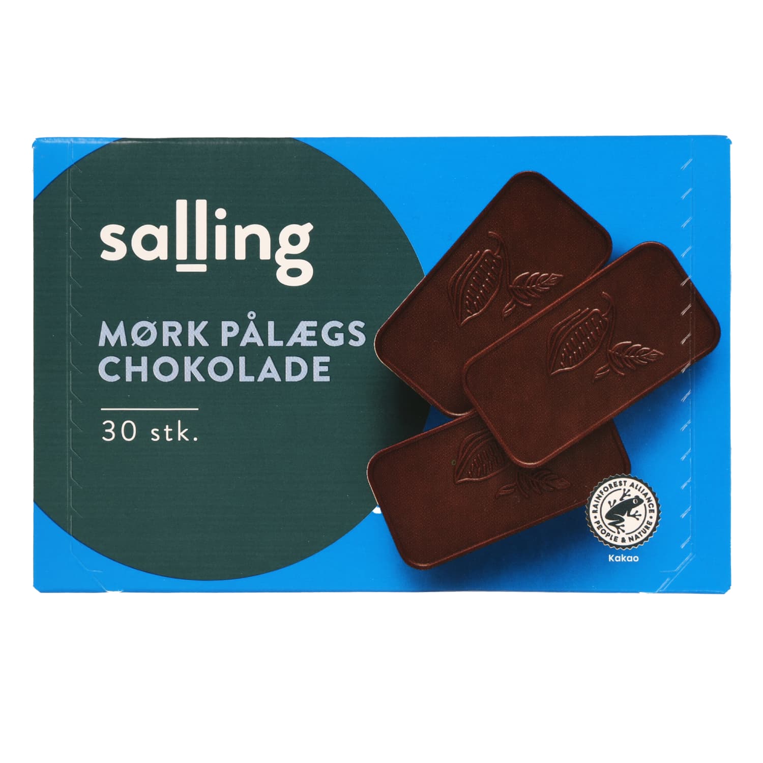 Tumeda šokolaadi plaadid Salling 30tk 120g