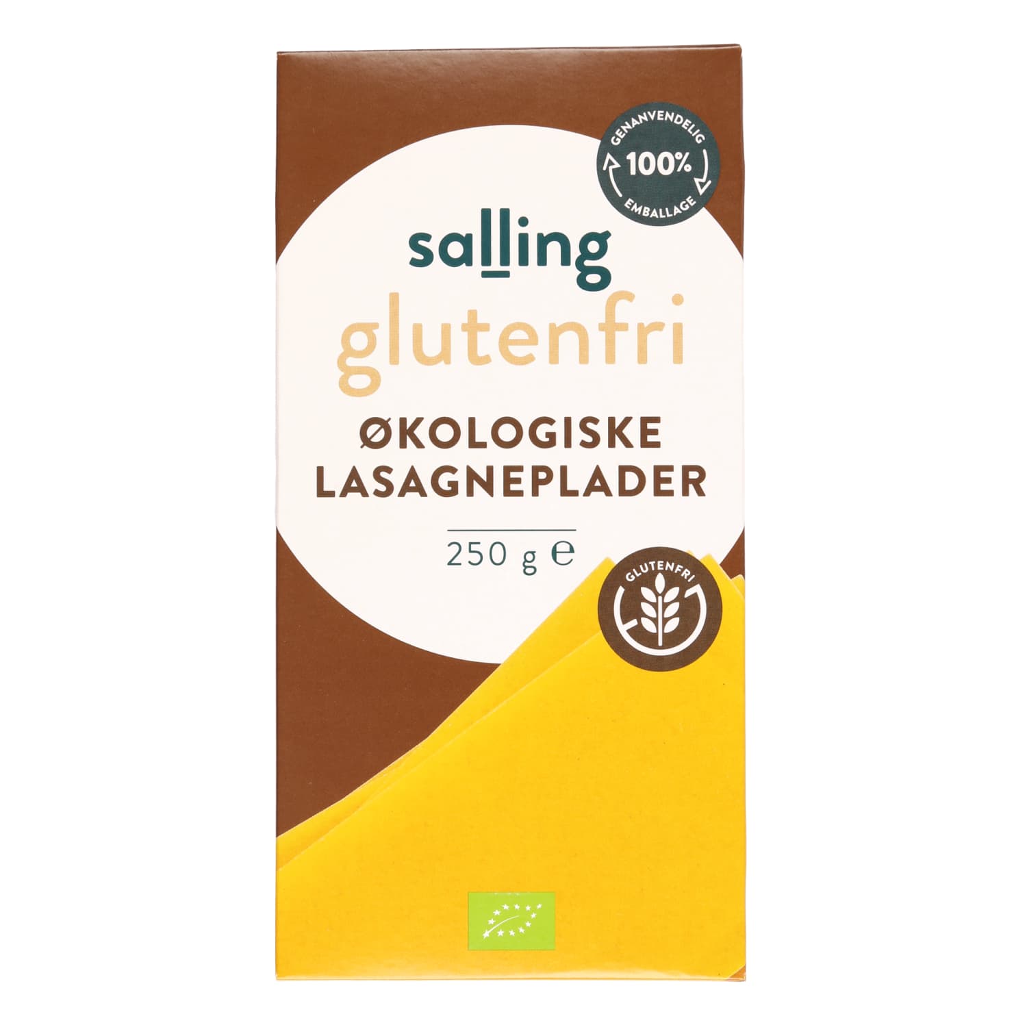 Ekol. lazan. lakštai SALLING GLUTENFRI, 250 g