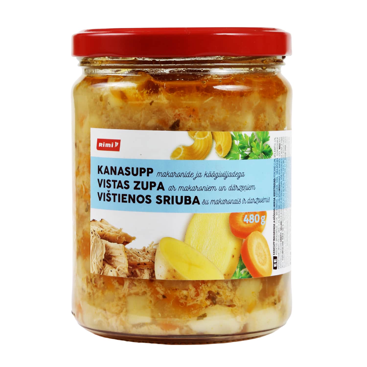 Vistas zupa Rimi ar makar. un dārz. 480g