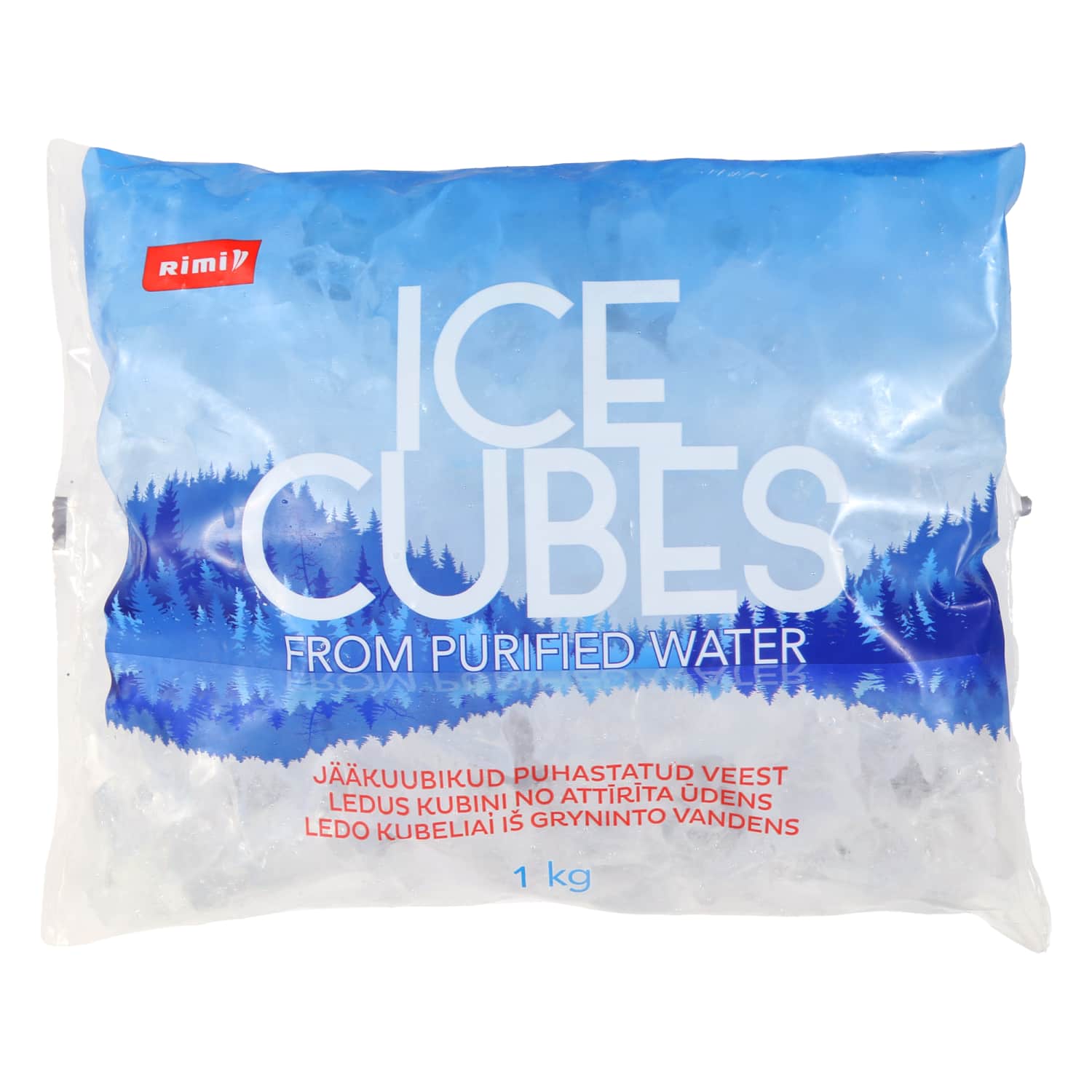 Ledo kubeliai iš gryninto vandens RIMI, 1 kg