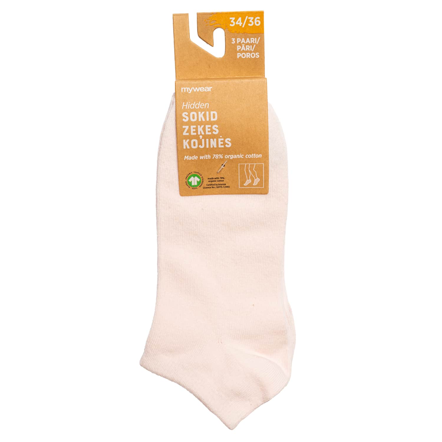 Laste sokid Mywear roosad 3p 34/36