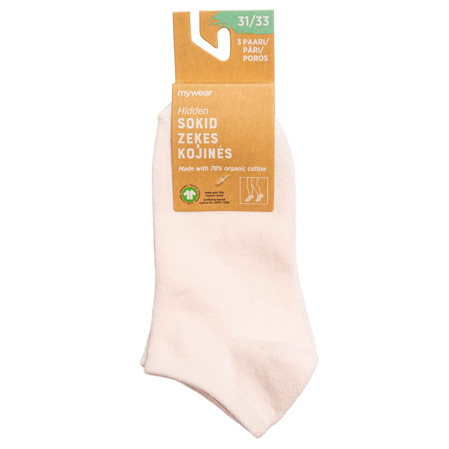 Laste sokid Mywear roosad 3p 31/33