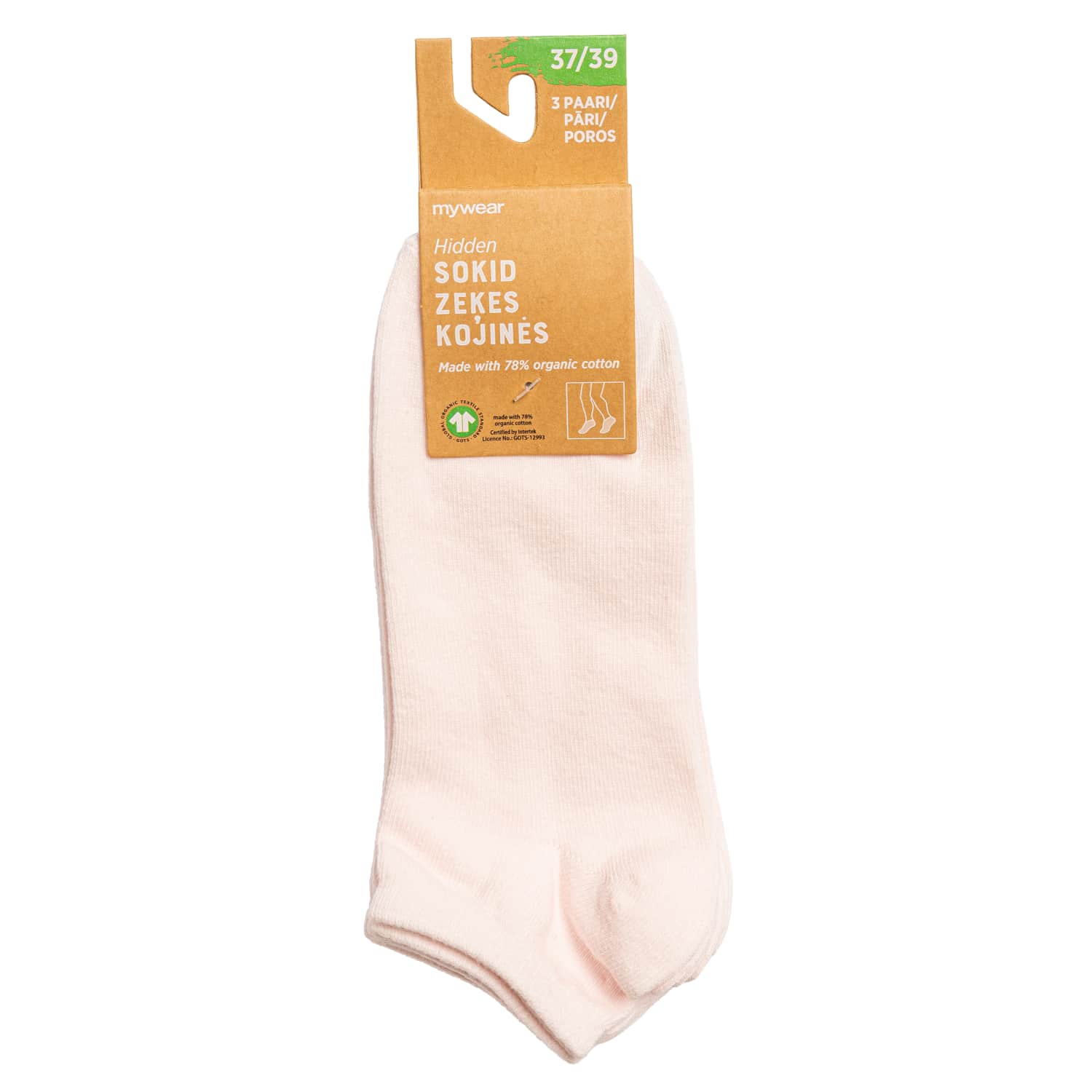 Laste sokid Mywear roosad 3p 37/39