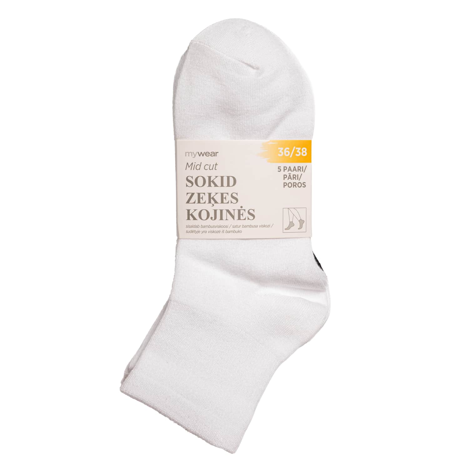 Kojinės MYWEAR MIDCUT, 5 p. 36/38, SS26