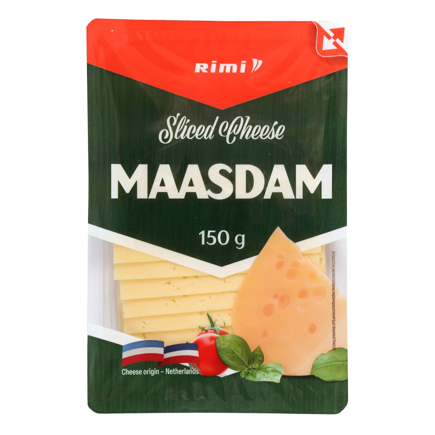 Maasdam siers Rimi šķēlēs 47% 150g