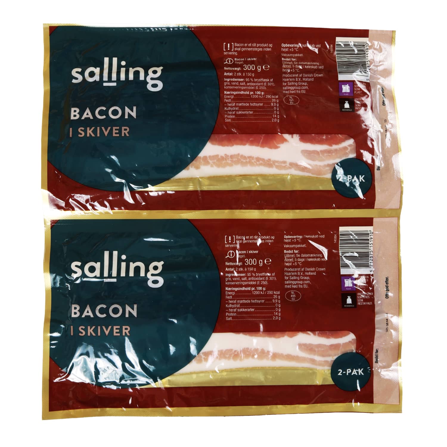 Kiaulienos šoninė SALLING, 2 x 150 g
