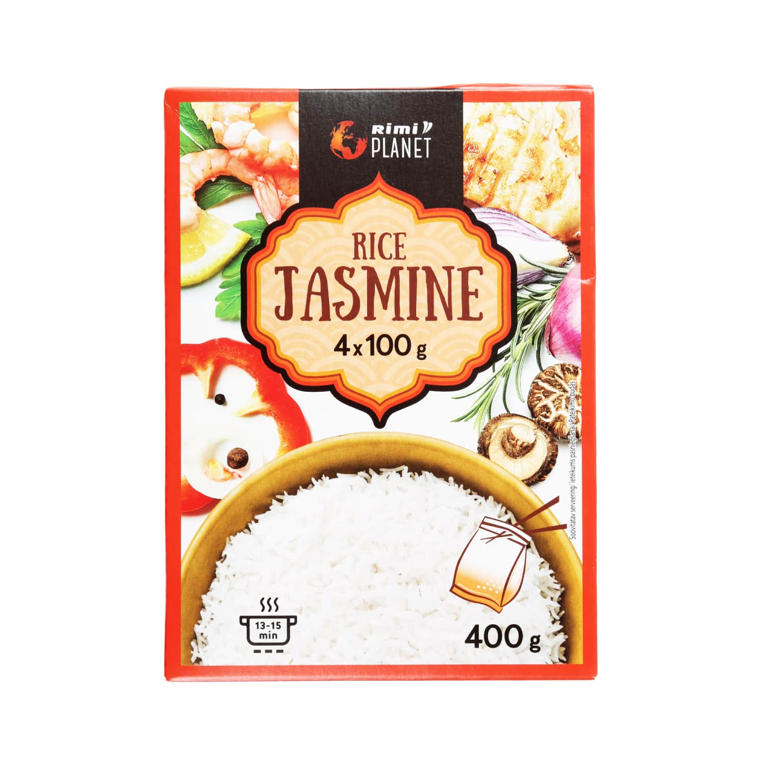 Jasmine ryžiai RIMI PLANET, 4 x 100 g