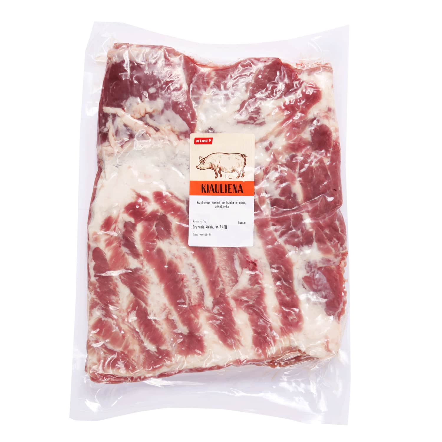 Atš. kiaul. šoninė be kaulo ir od. RIMI, 1 kg