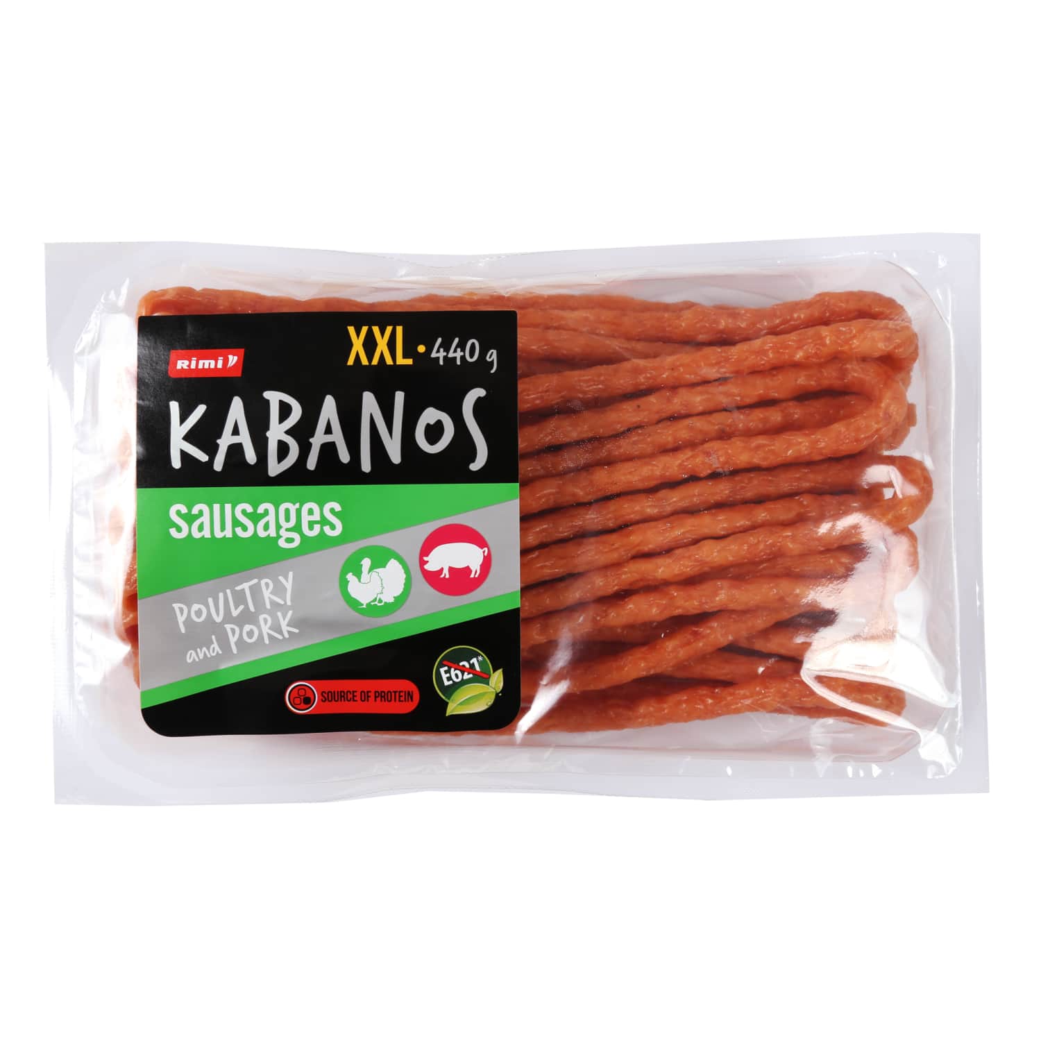 Mājp.,cūkgaļas desiņas Rimi Kabanos 440g