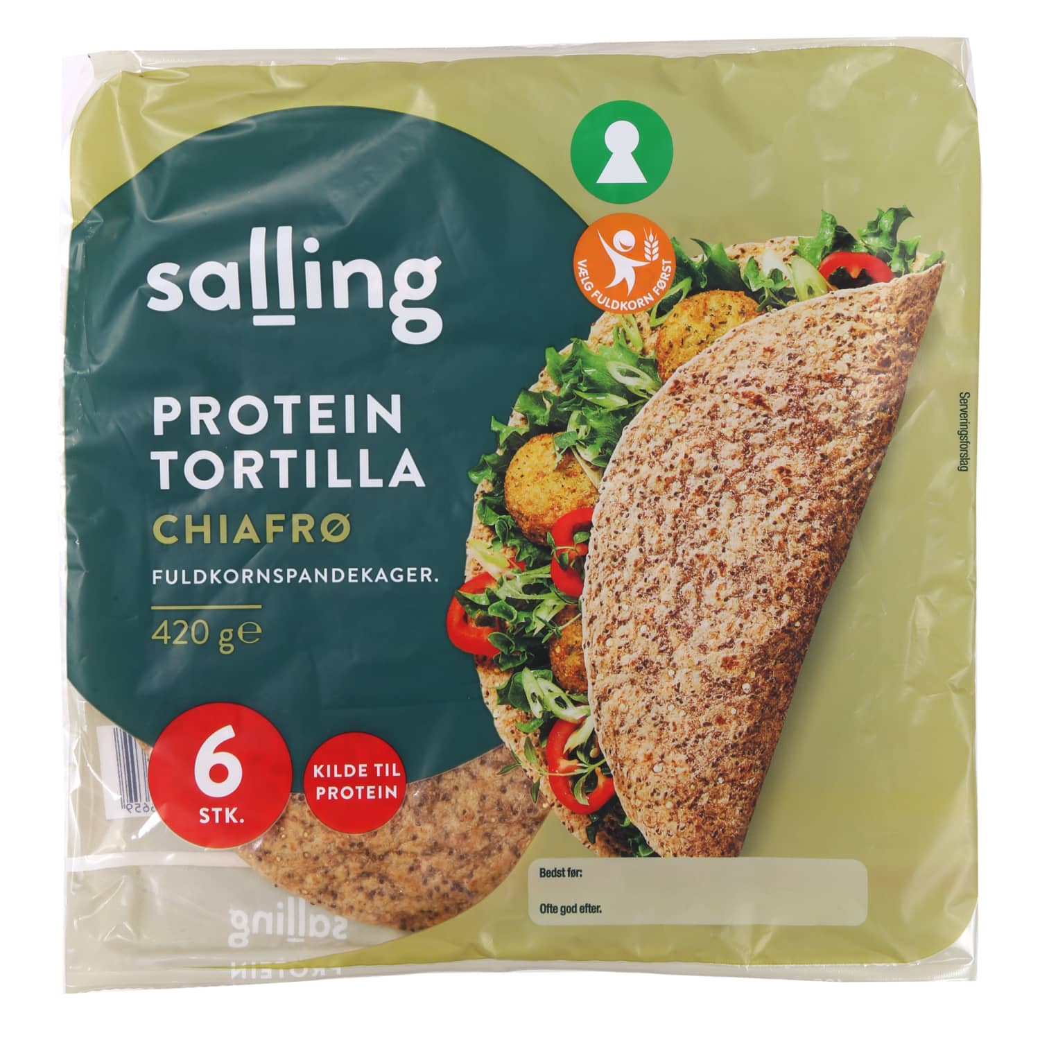 Tortilijos su šal. sėklomis SALLING, 420 g