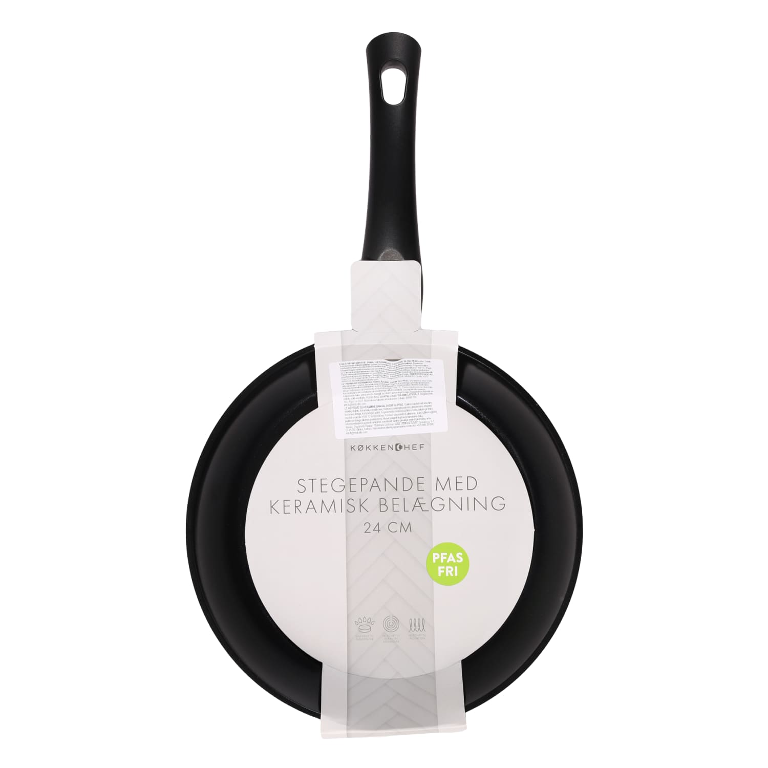 Pann keraamilise kattega Kokkenchef 24cm