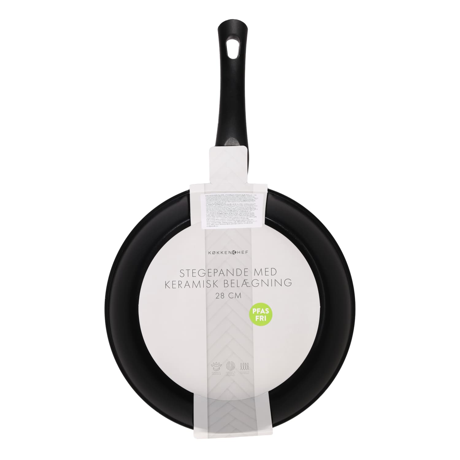 Pann keraamilise kattega Kokkenchef 28cm