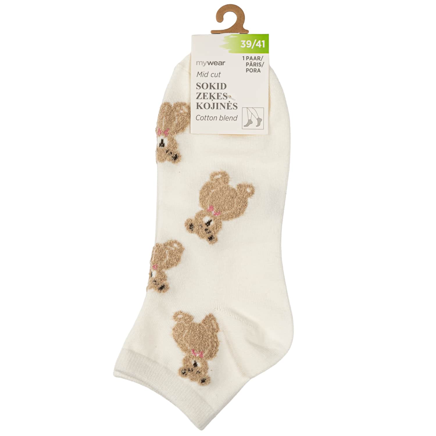 Vid.ilgio kojinės su mešk. MYWEAR 39/41