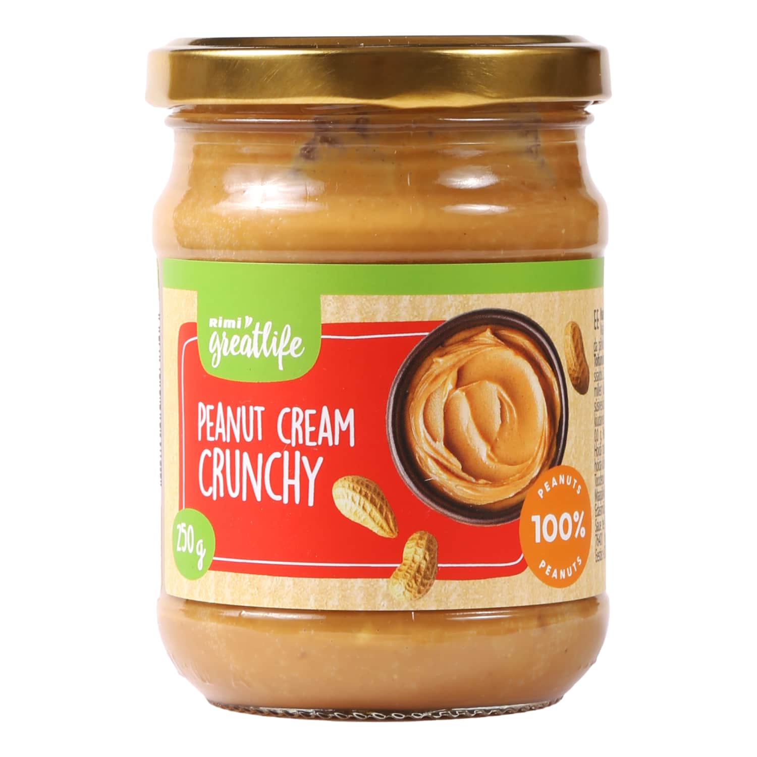 Zemesriekstu krēms Rimi GreatLife Creamy 250g