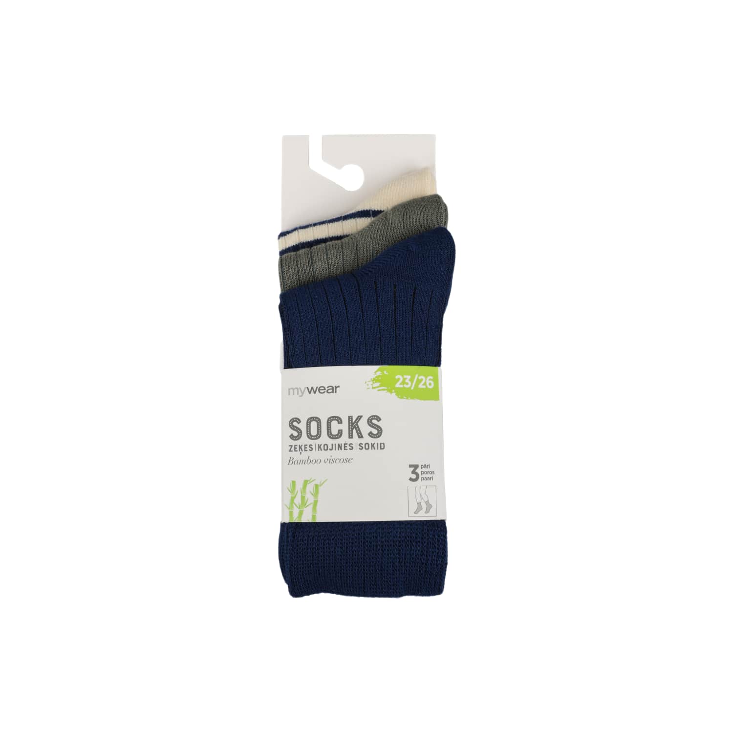 Vaik. kojinės MYWEAR, 23 - 26, 3 poros