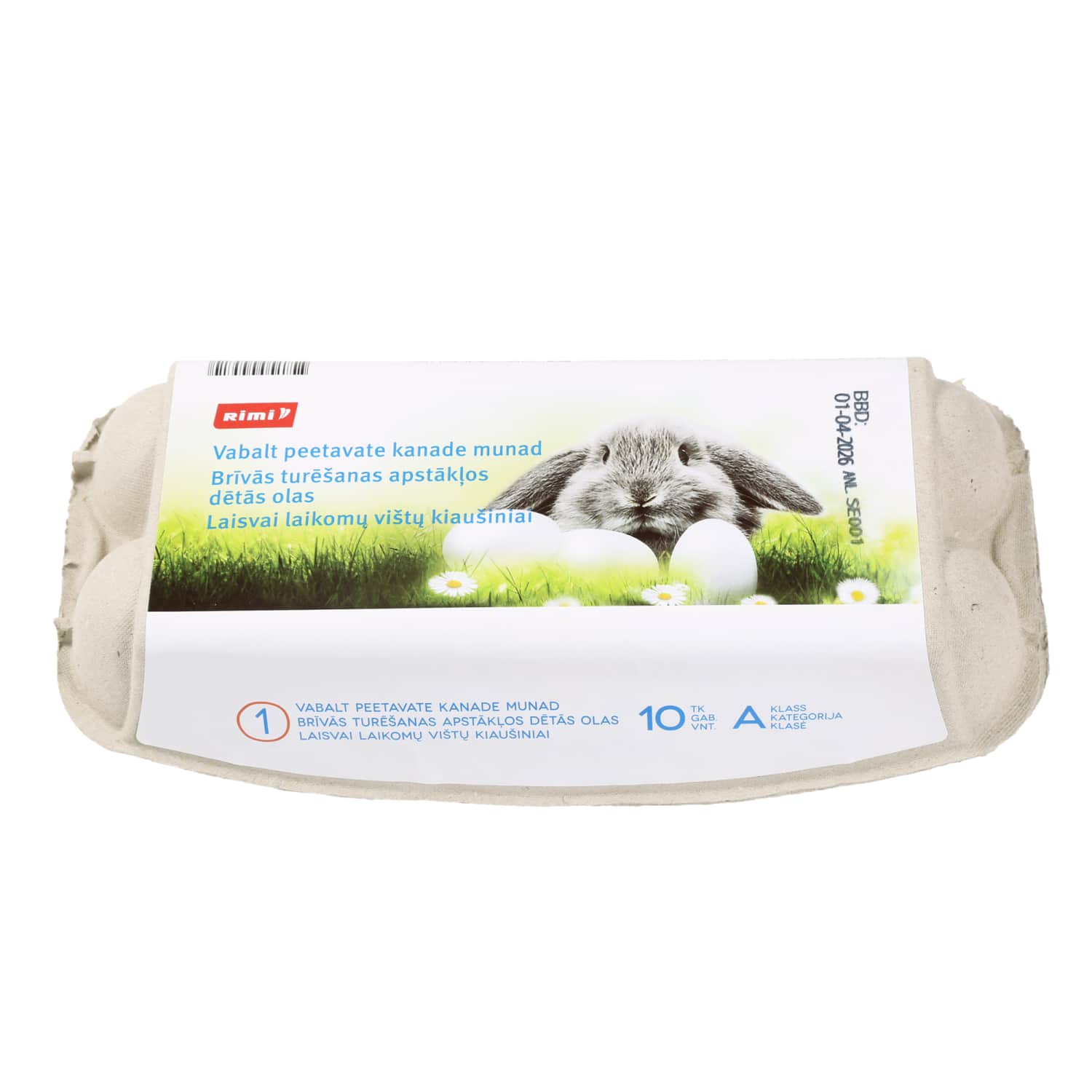 Laisvai laik. vištų kiauš. RIMI, M/L, 10 vnt.