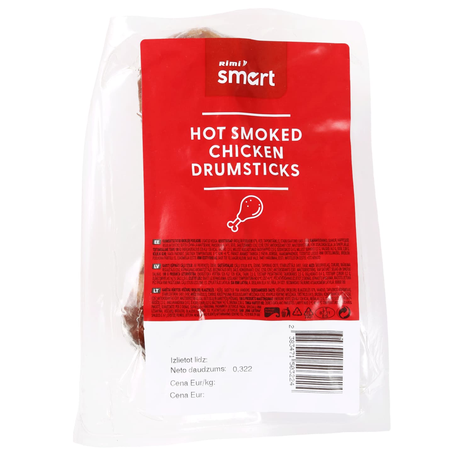 K. r. viščiukų blauzdelės RIMI SMART, 1 kg