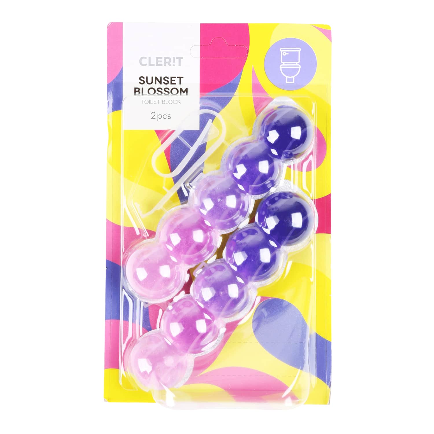 Tualetes bloks Clerit Sunset blossom 2x35g