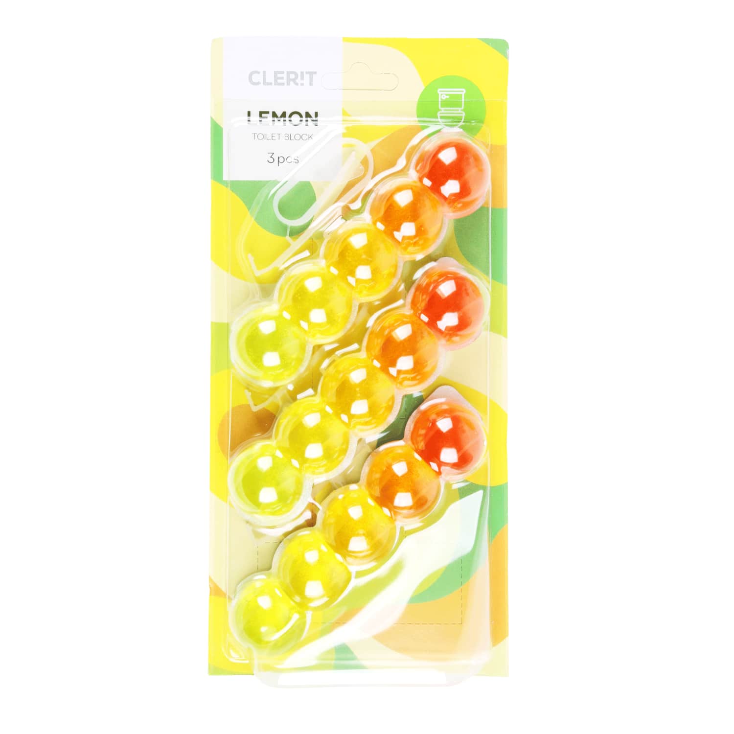 Tualetes bloks Clerit Lemon 3x35g