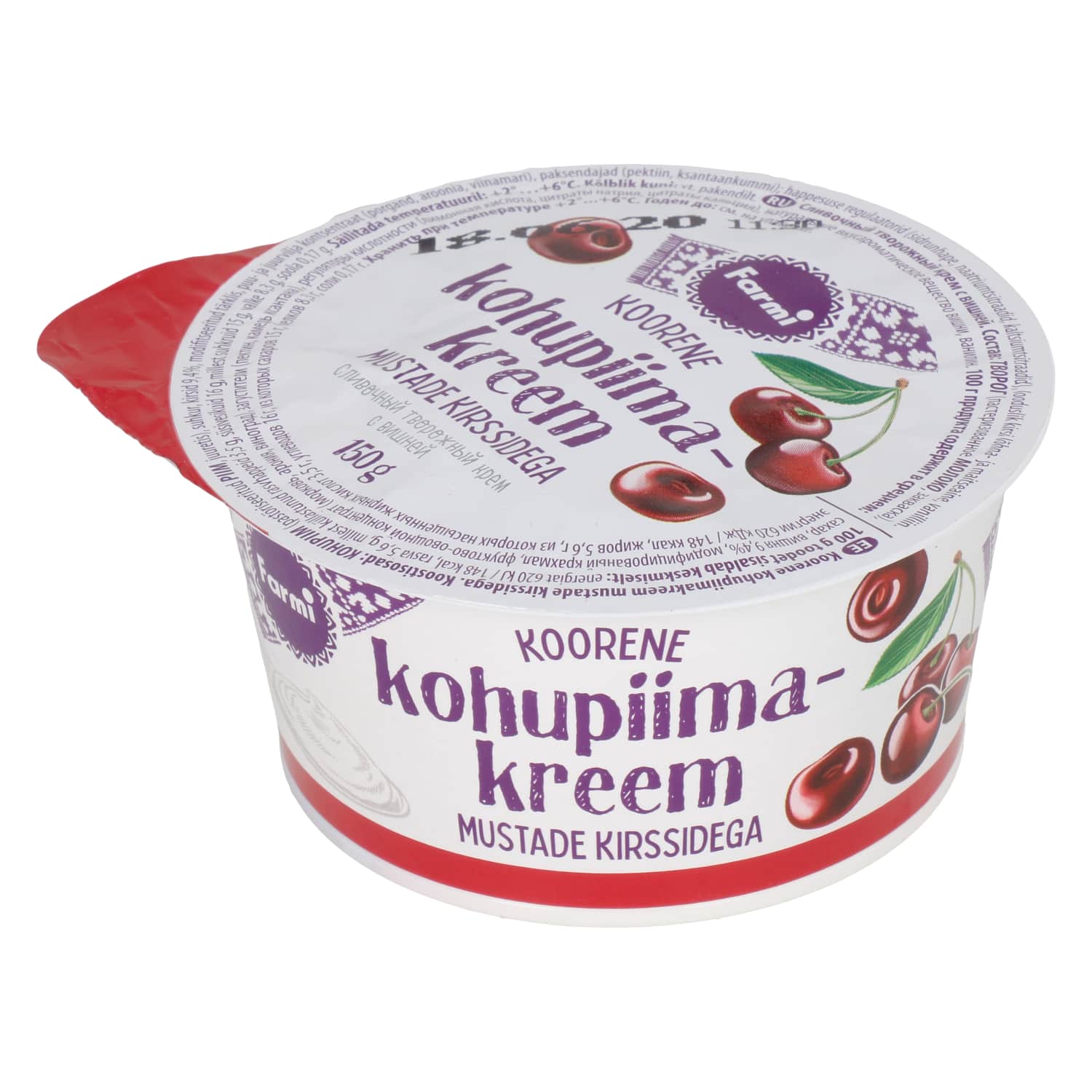 Koorene kohup.kr. must. kirs. Farmi 150g