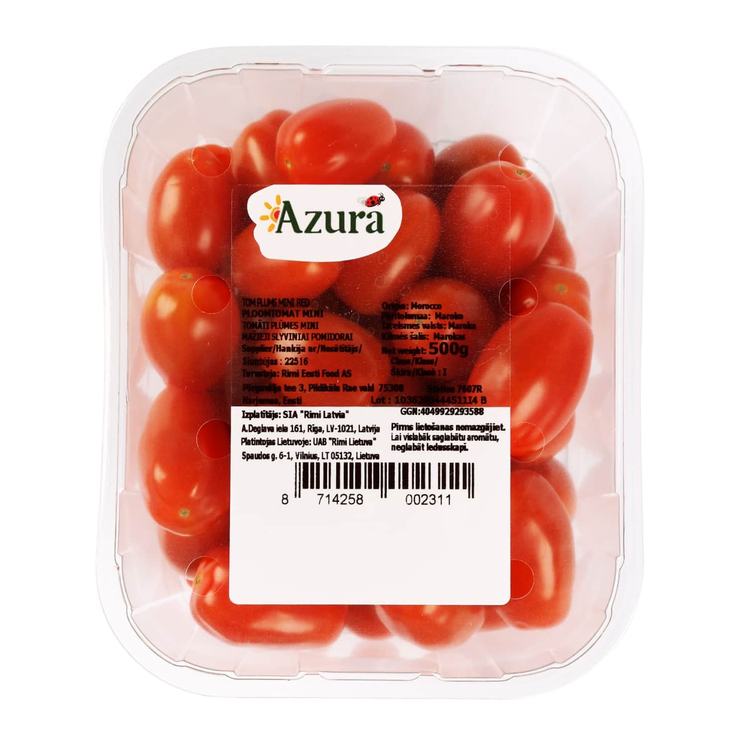 Tomāti plūmes mini 500g