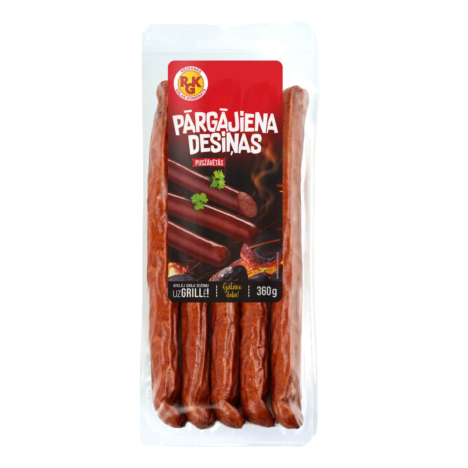 Pārgājiena desiņas RGK pusžāvētās 360g