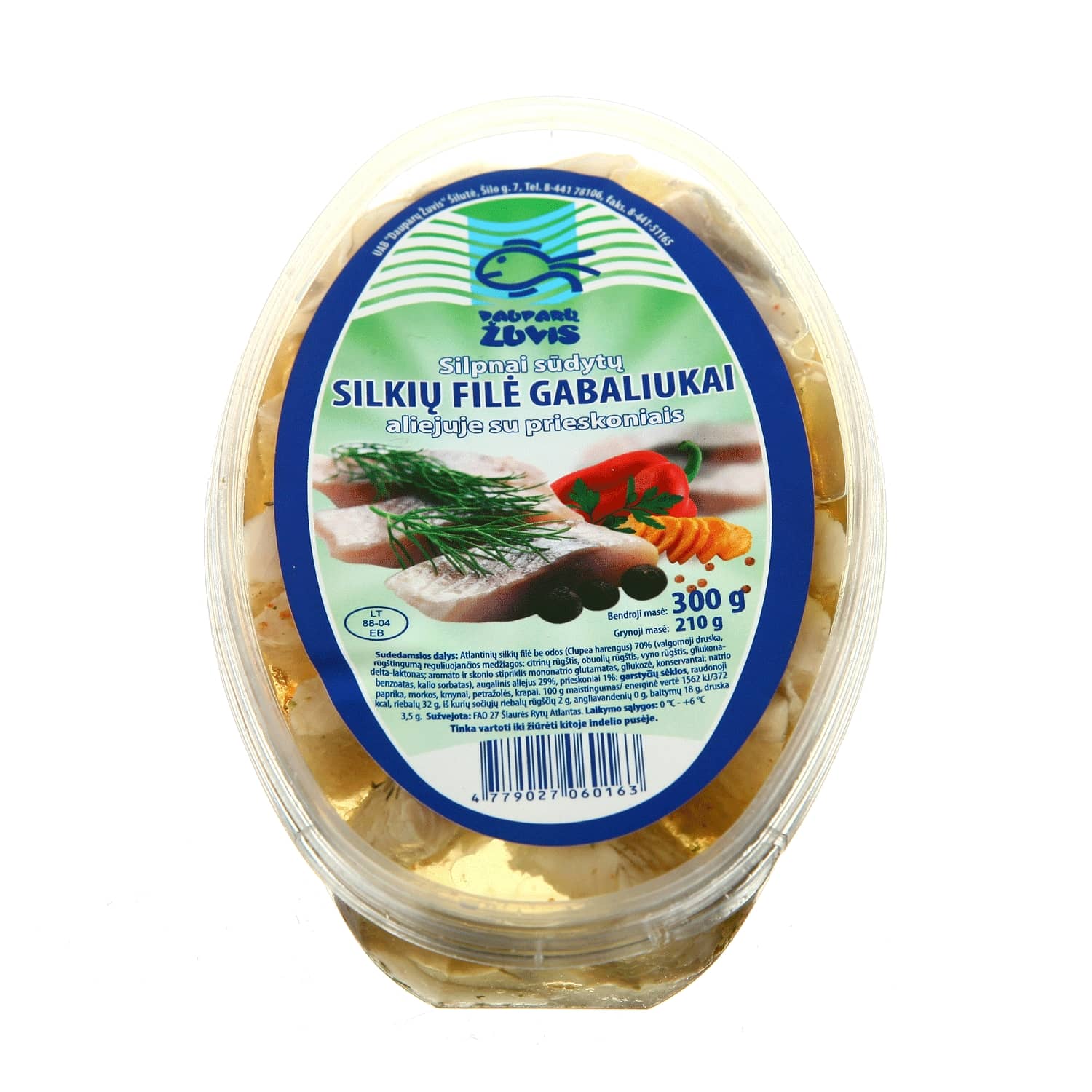 Silkių filė gabaliukai su pries. DAUPARŲ,300g