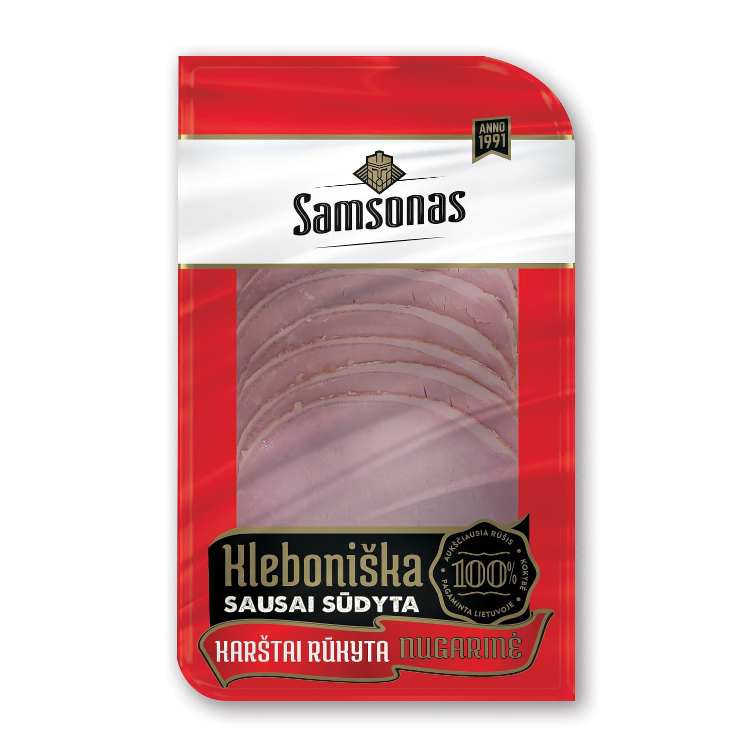 Rimi – akcija / nuolaida: Karš. rūkyta KLEBONIŠKA nugarinė, a.r., 100g