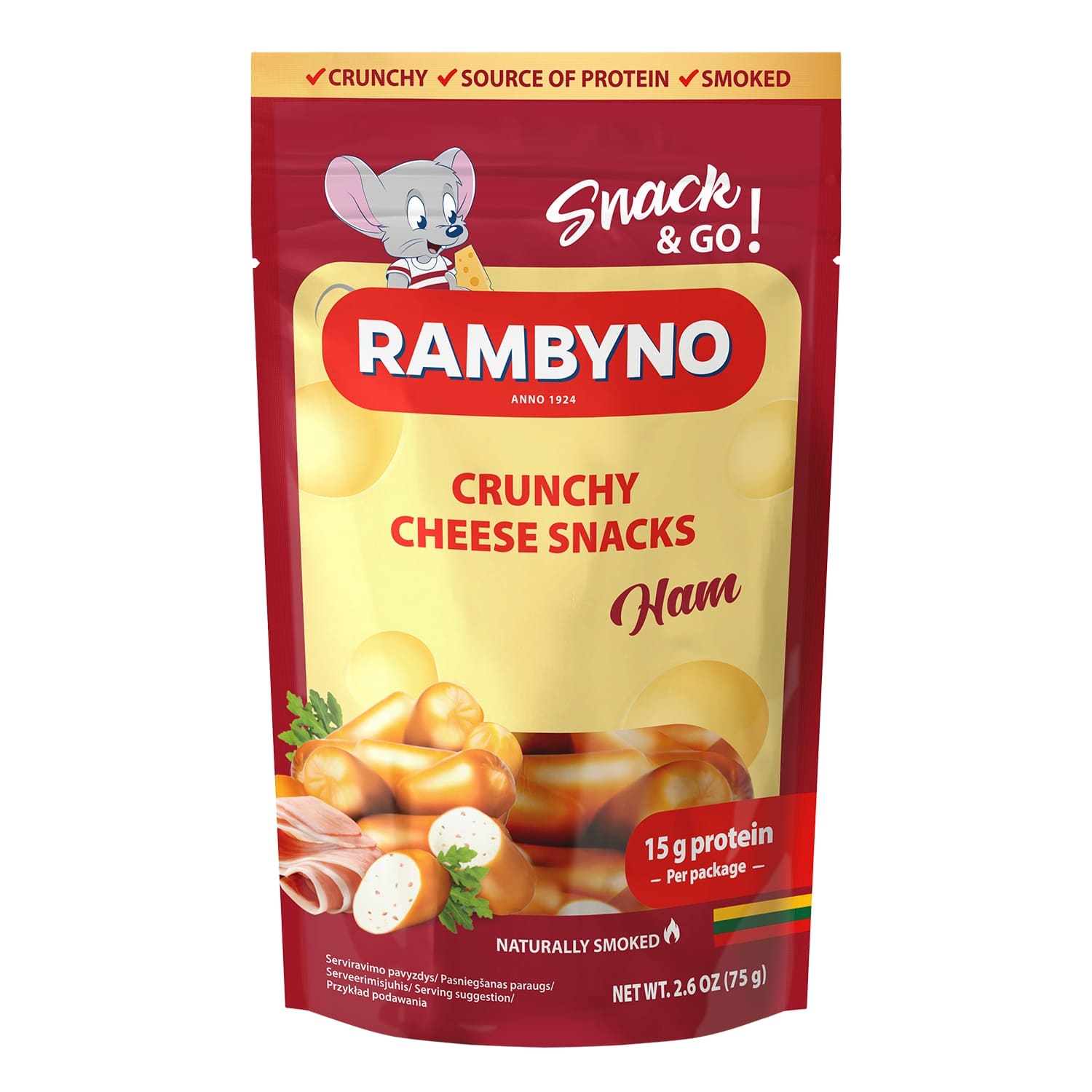 Siera uzkoda Rambyno ar šķiņķi 75g