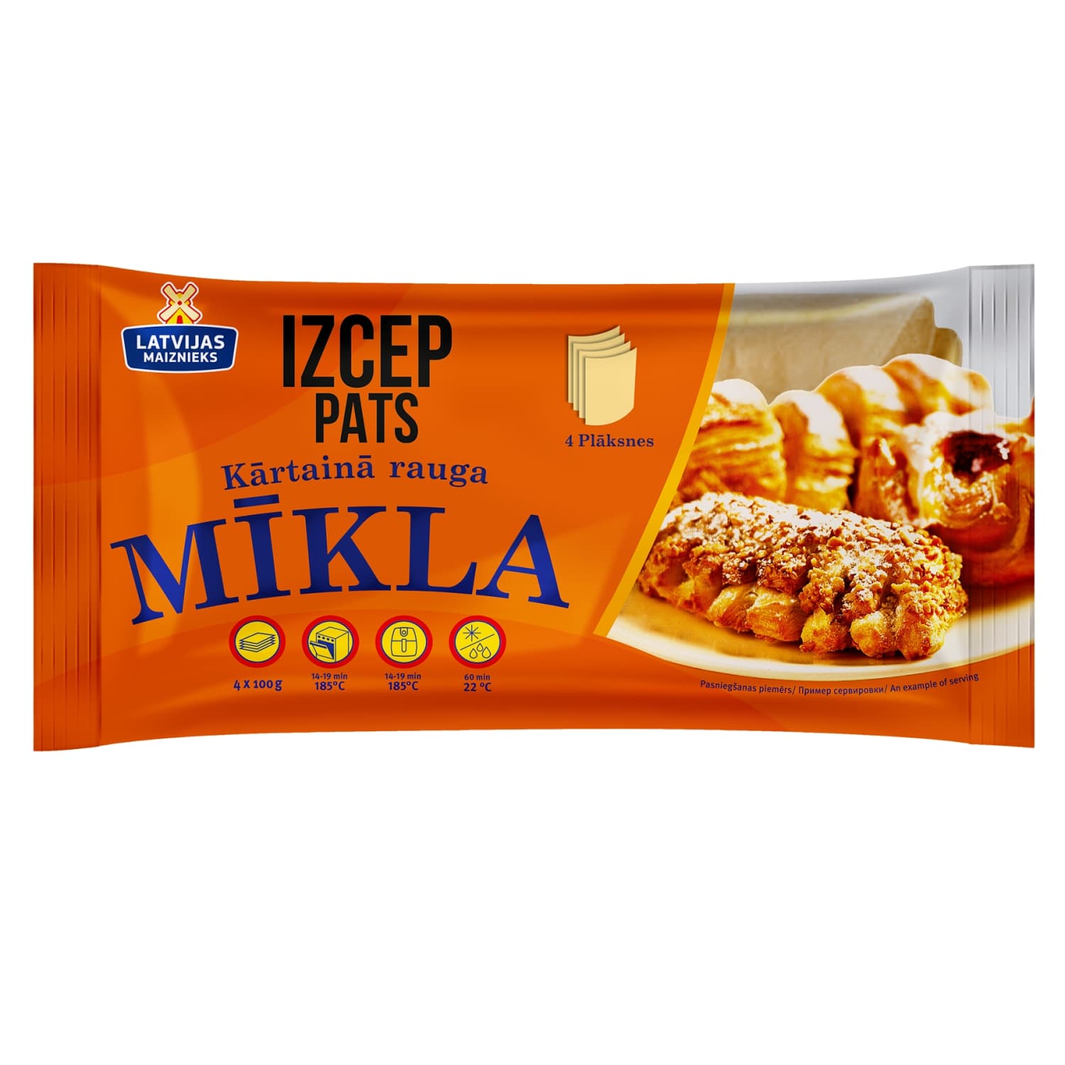 Mīkla Latvijas Maiznieks kārtainā rauga 400g