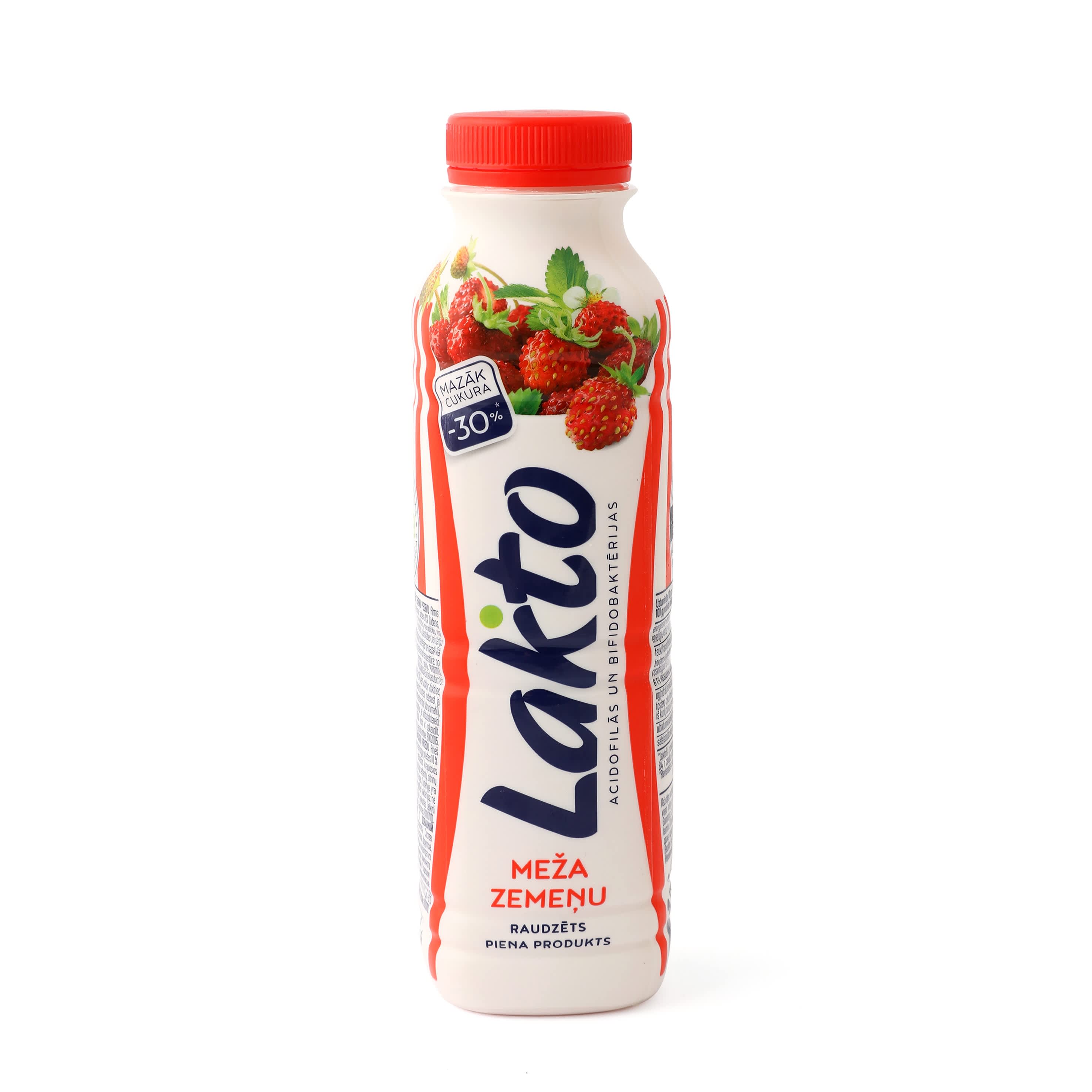 Raudzēts piena prod. Lakto meža zemeņu 450g