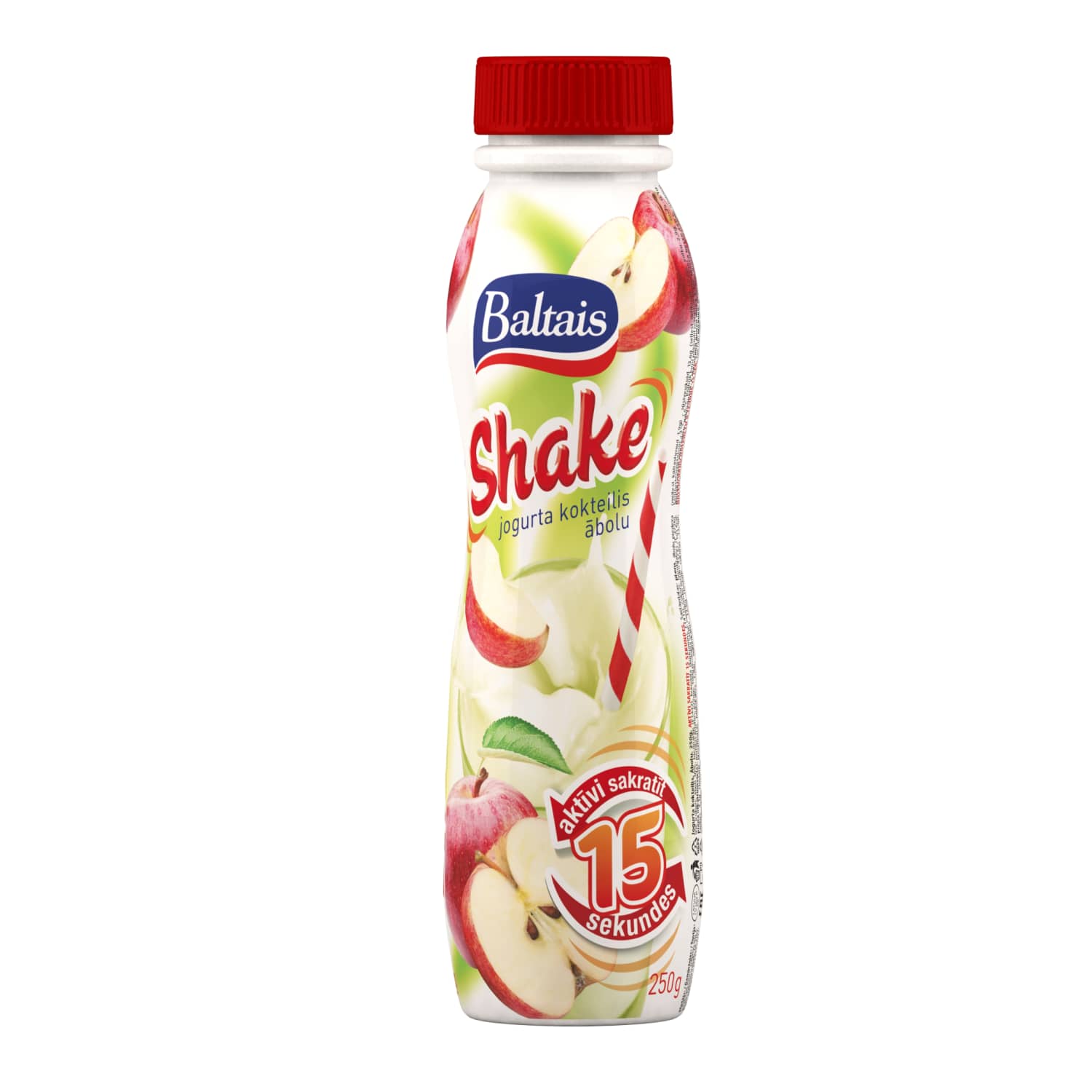 Jogurta kokteilis Baltais Shake ābolu 250g