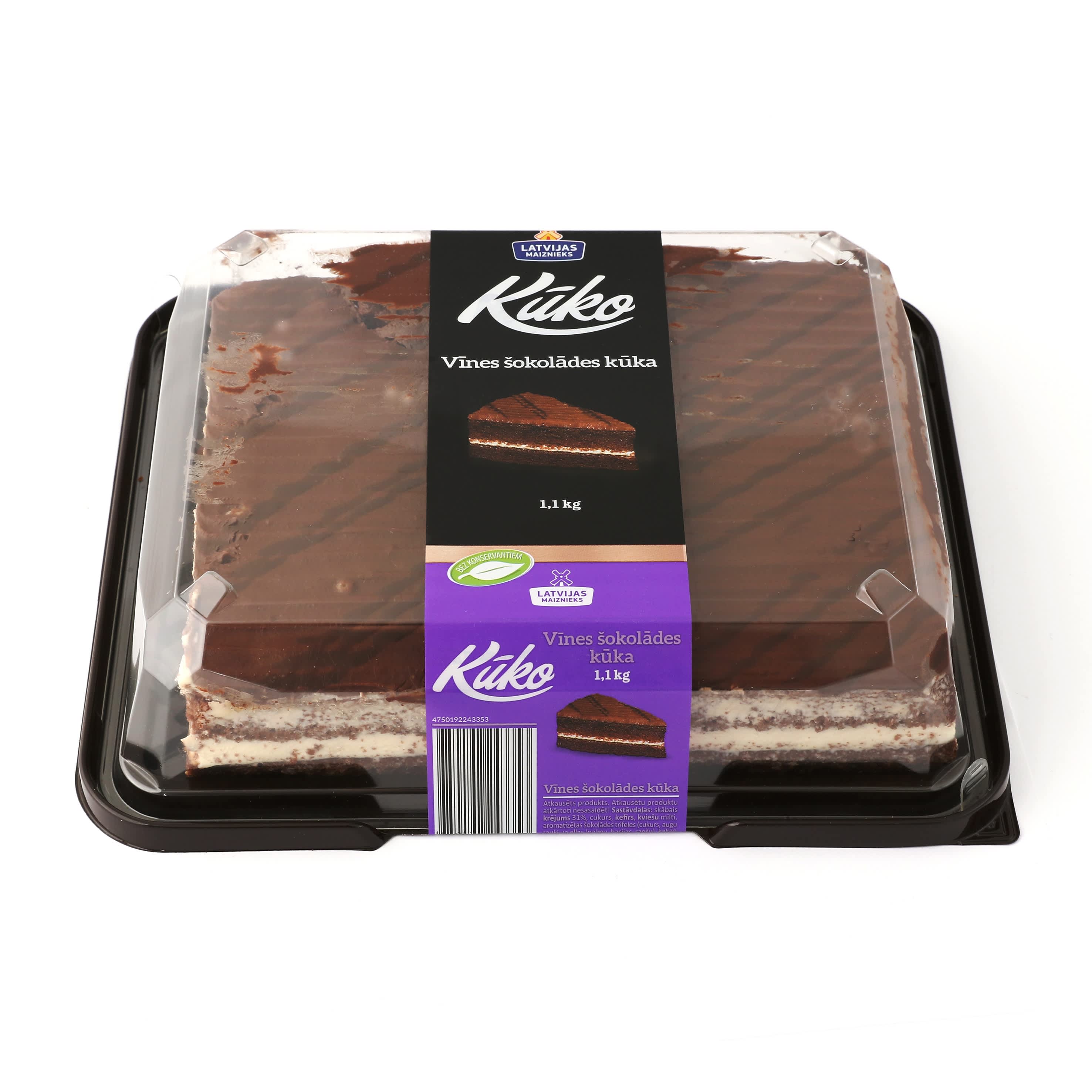 Šokolādes kūka Vīnes 1,1kg