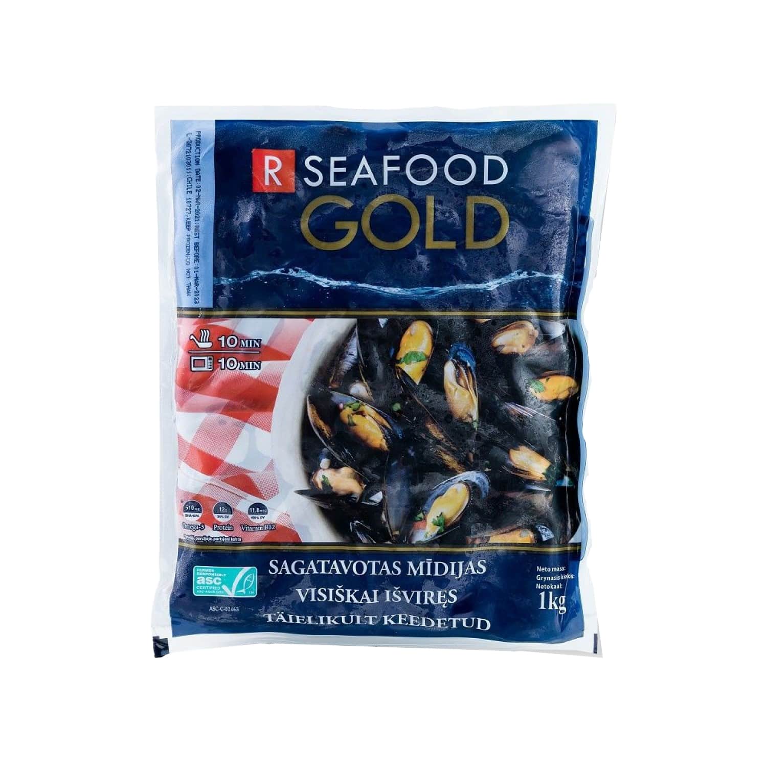 Gliemenes RSeafood zilas sald. ASC 40/60 1kg