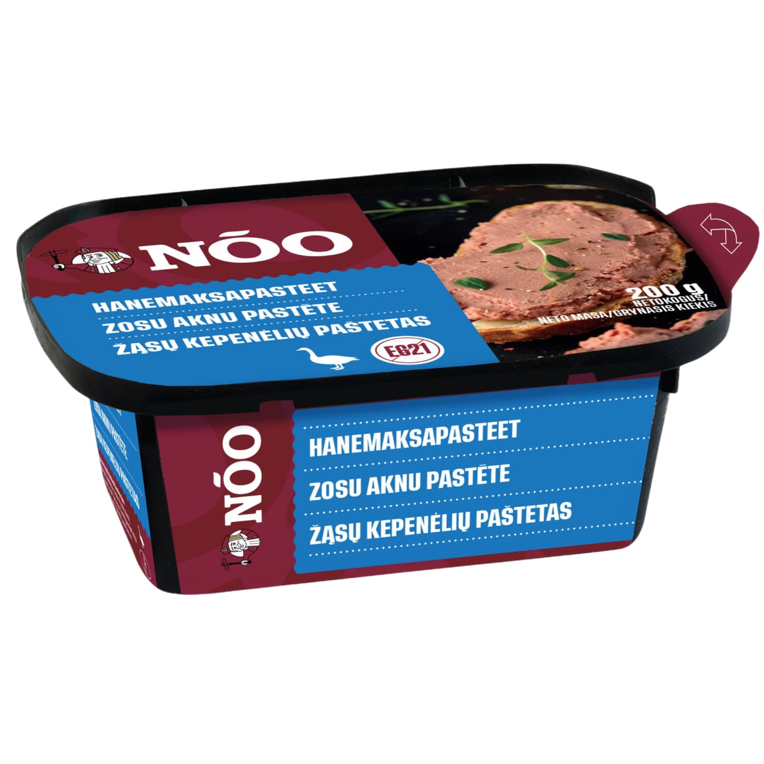 Žąsų kepenėlių paštetas NOO, I r., 200 g