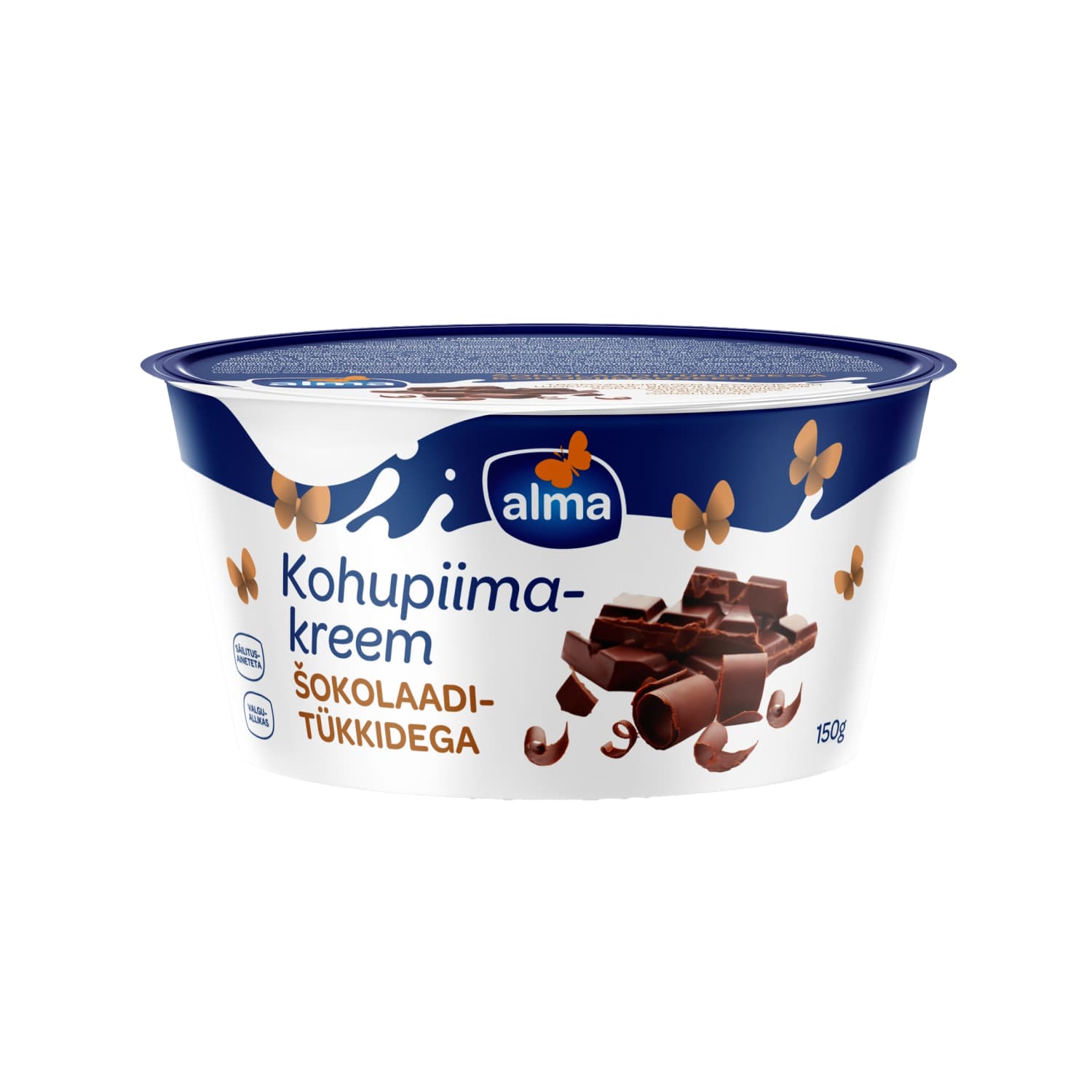 Biezpiena krēms Alma ar šokolādes gab. 150g