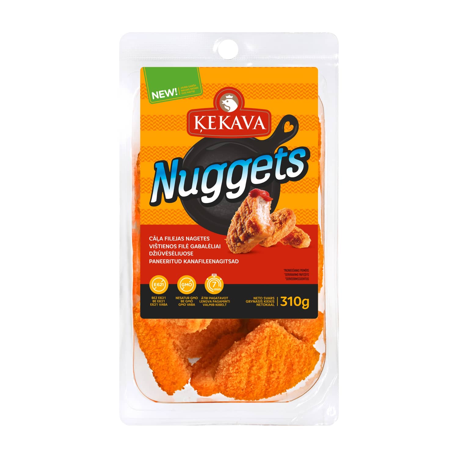 Cāļa gaļas nagetes Ķekava 310g