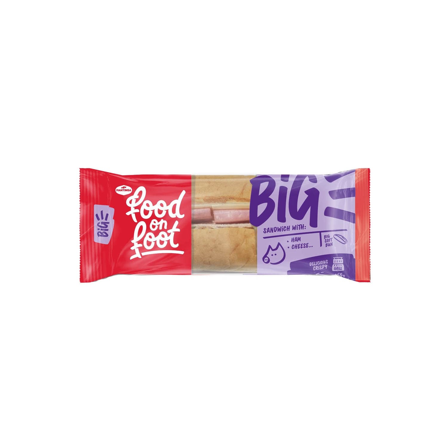 Sviestmaize Food on Foot šķiņķi, sieru 255g