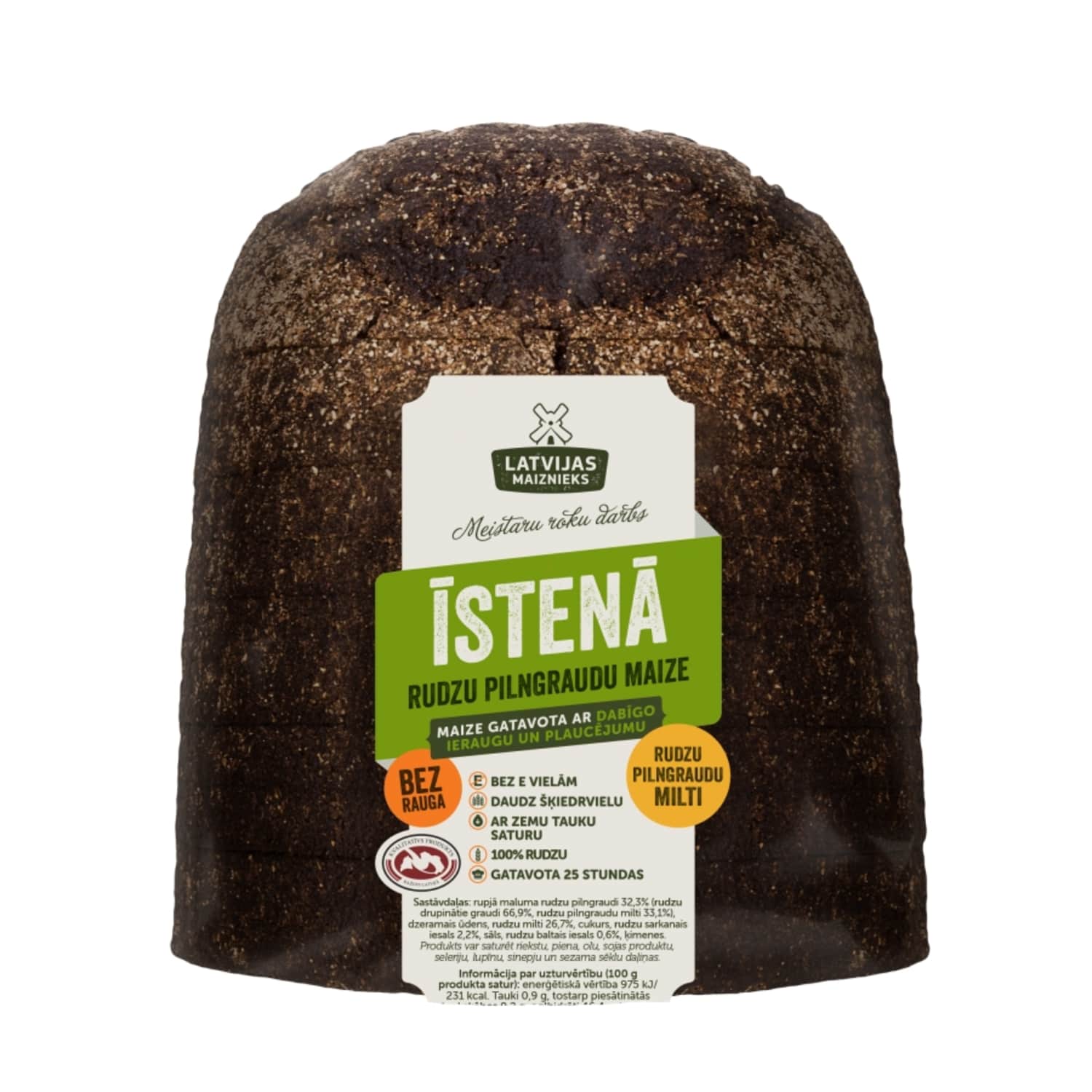 Rudzu maize Īstenā bez rauga 730g