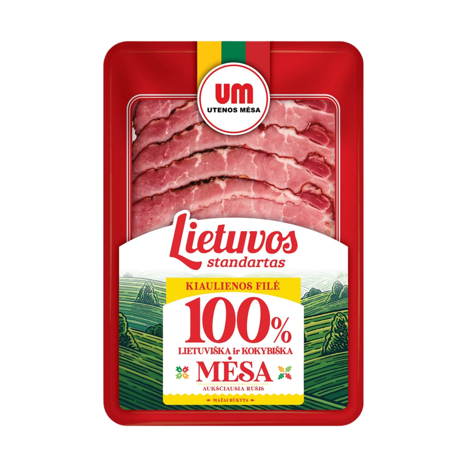 Rimi – akcija / nuolaida: Mažai rūkyta kiaulienos filė UTENOS MĖSA, 90g