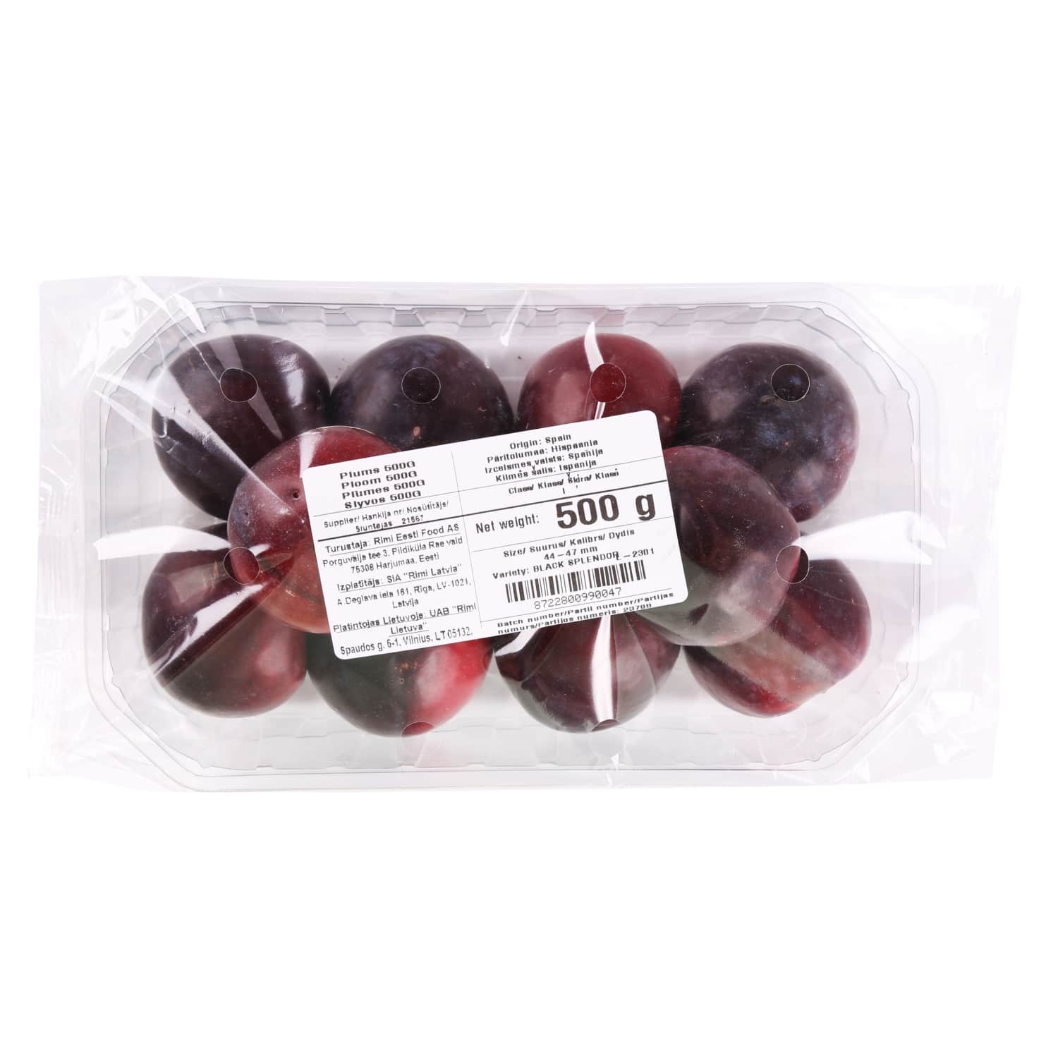 Plūmes tumšās 500g